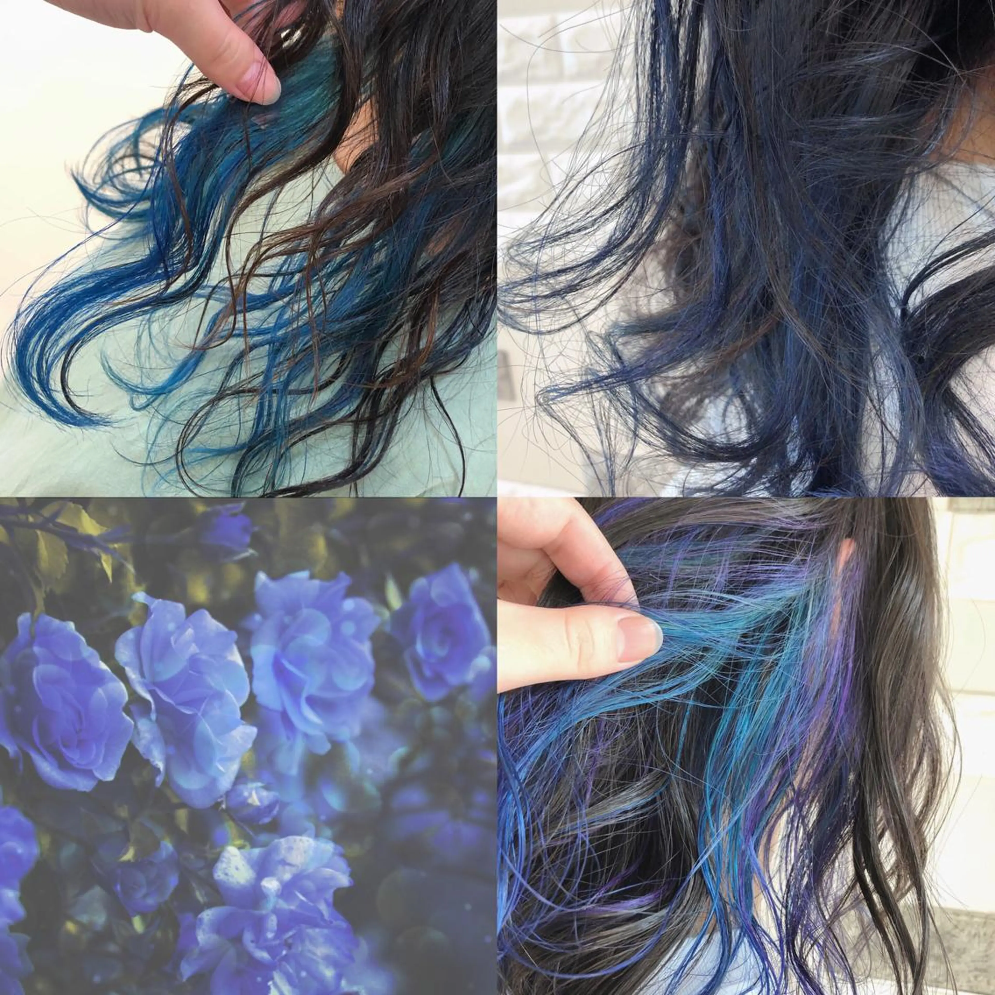 セミロング カラー ブルーカラー イヤリングカラー これた🧸ヘアメ職人 ♡髪質改善♡カラーのヘアスタイル