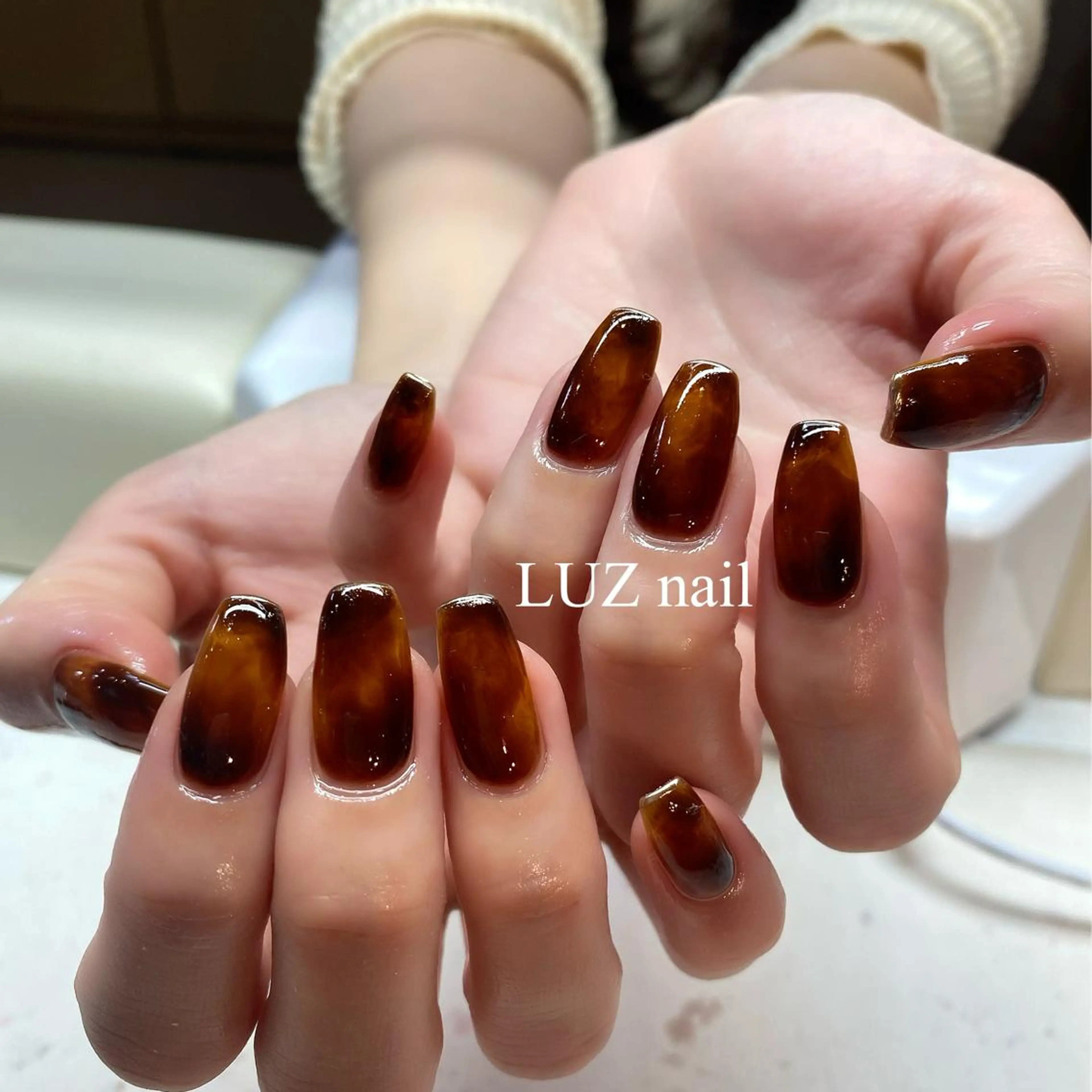 ロング ネイル パラジェル lira nailのネイルデザイン