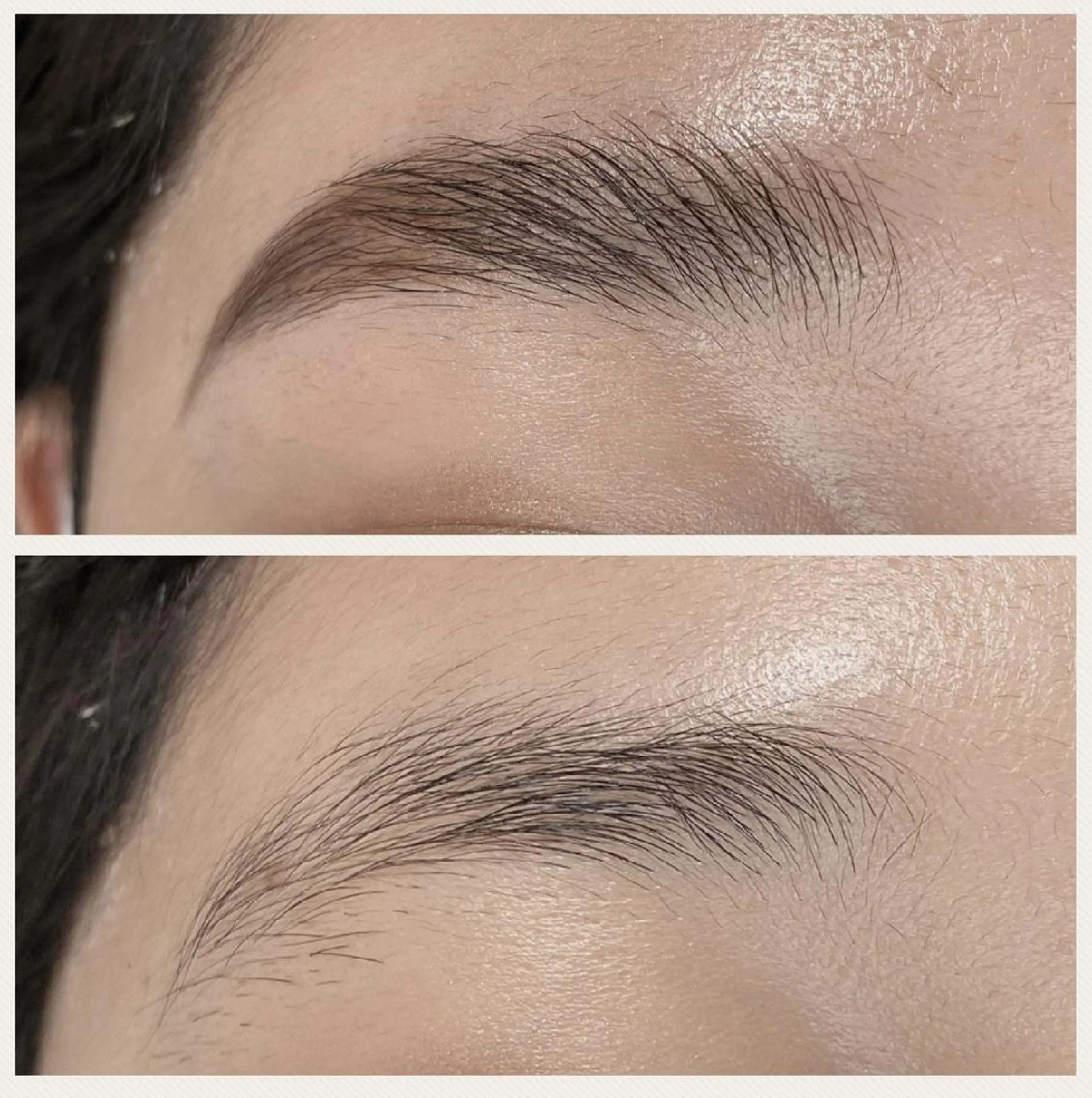 ２回目ハリウッドブロウリフト(眉毛の毛流れを整えるパーマ)の写真