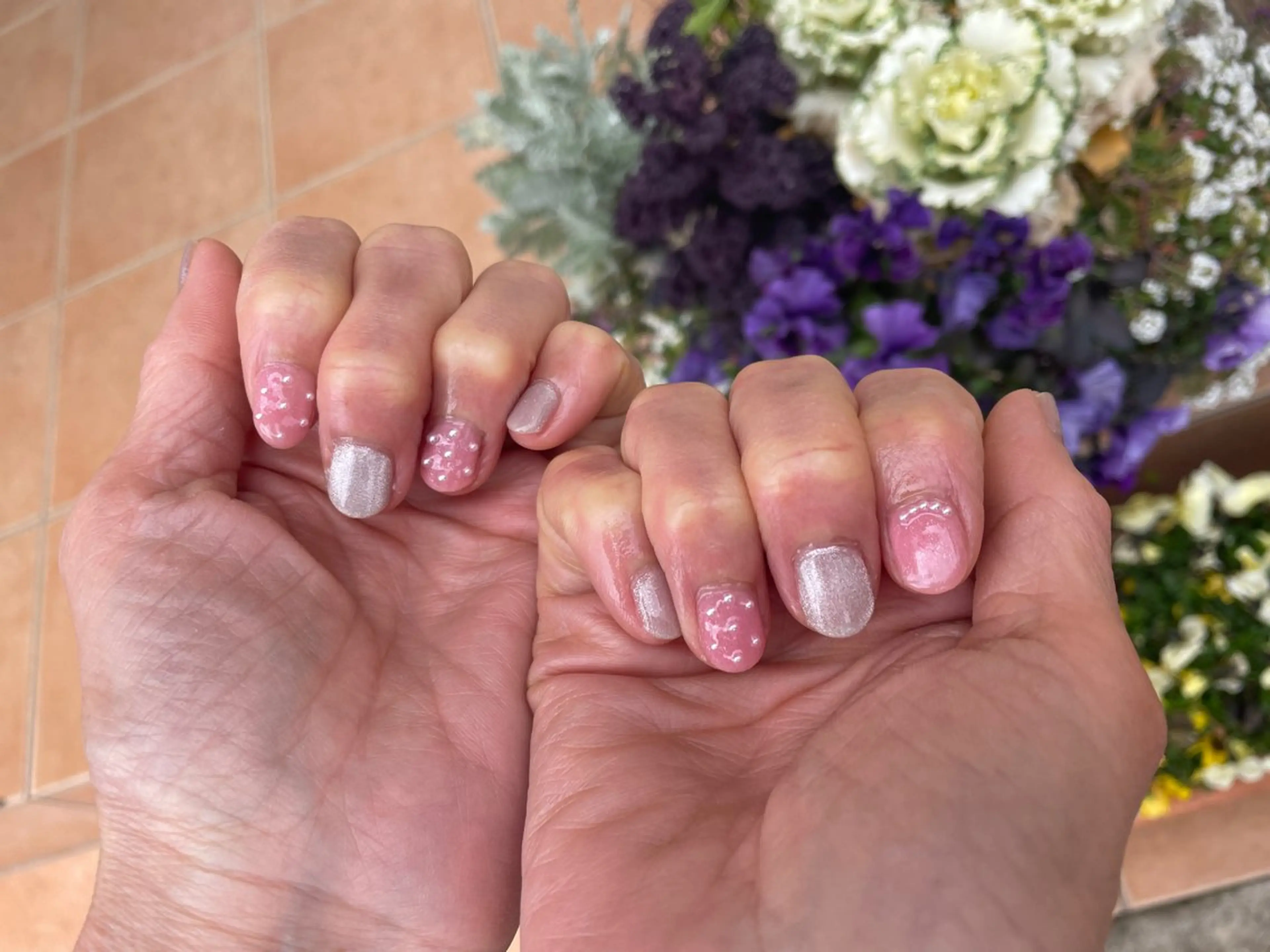 ネイル マグネットネイル ピンク quarante-et-un nail所属・カランテアンネイル KANAのネイルデザイン