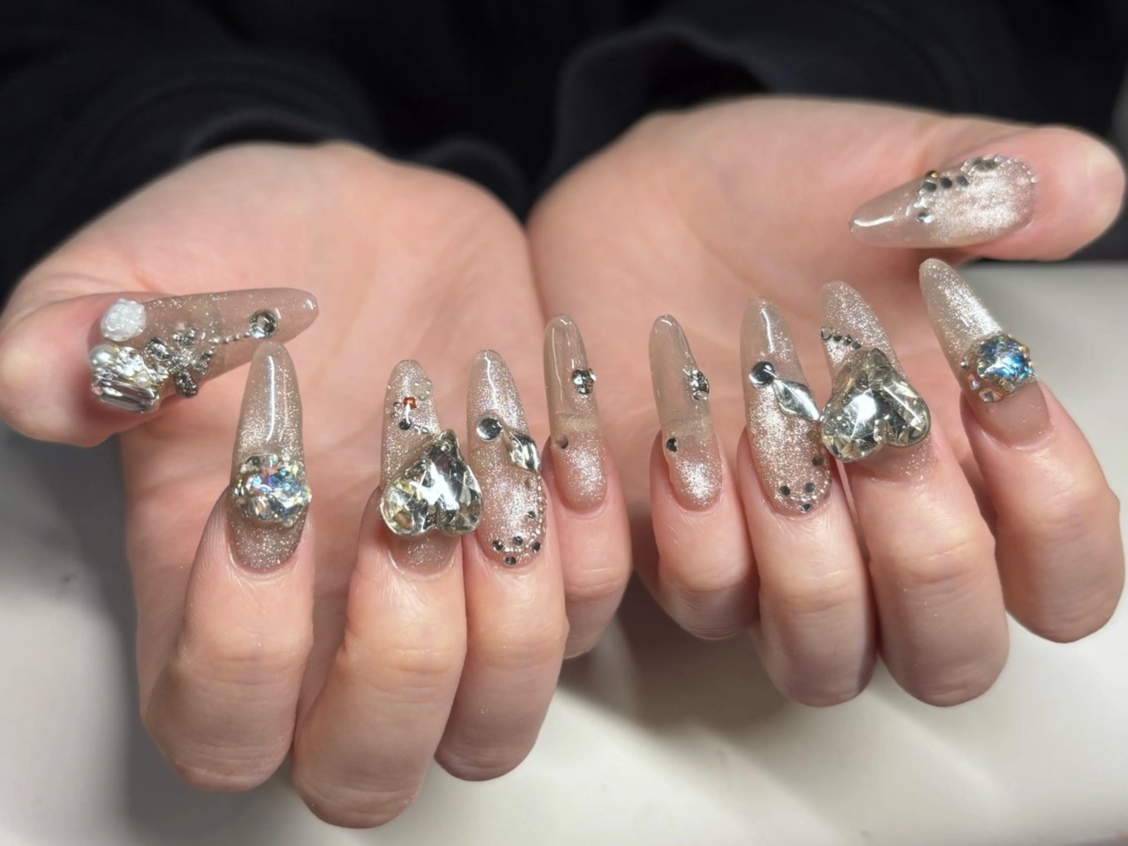 ネイル ハンドネイル 渋谷T&B ロング ネイル/ユキ🤎のネイルデザイン