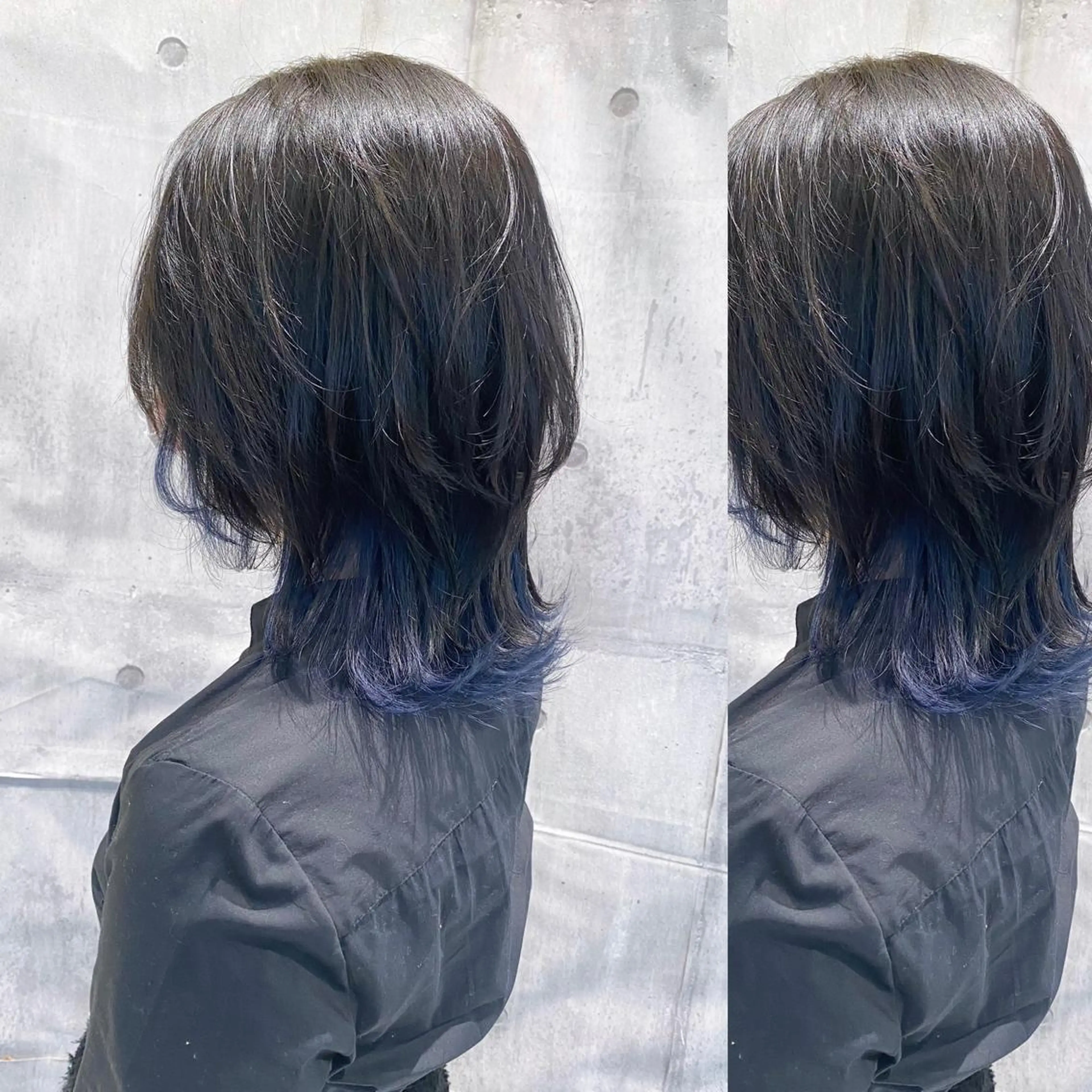 ミディアム カラー HOLON池袋所属・ウルフカット ハッシュカット/七海のヘアスタイル