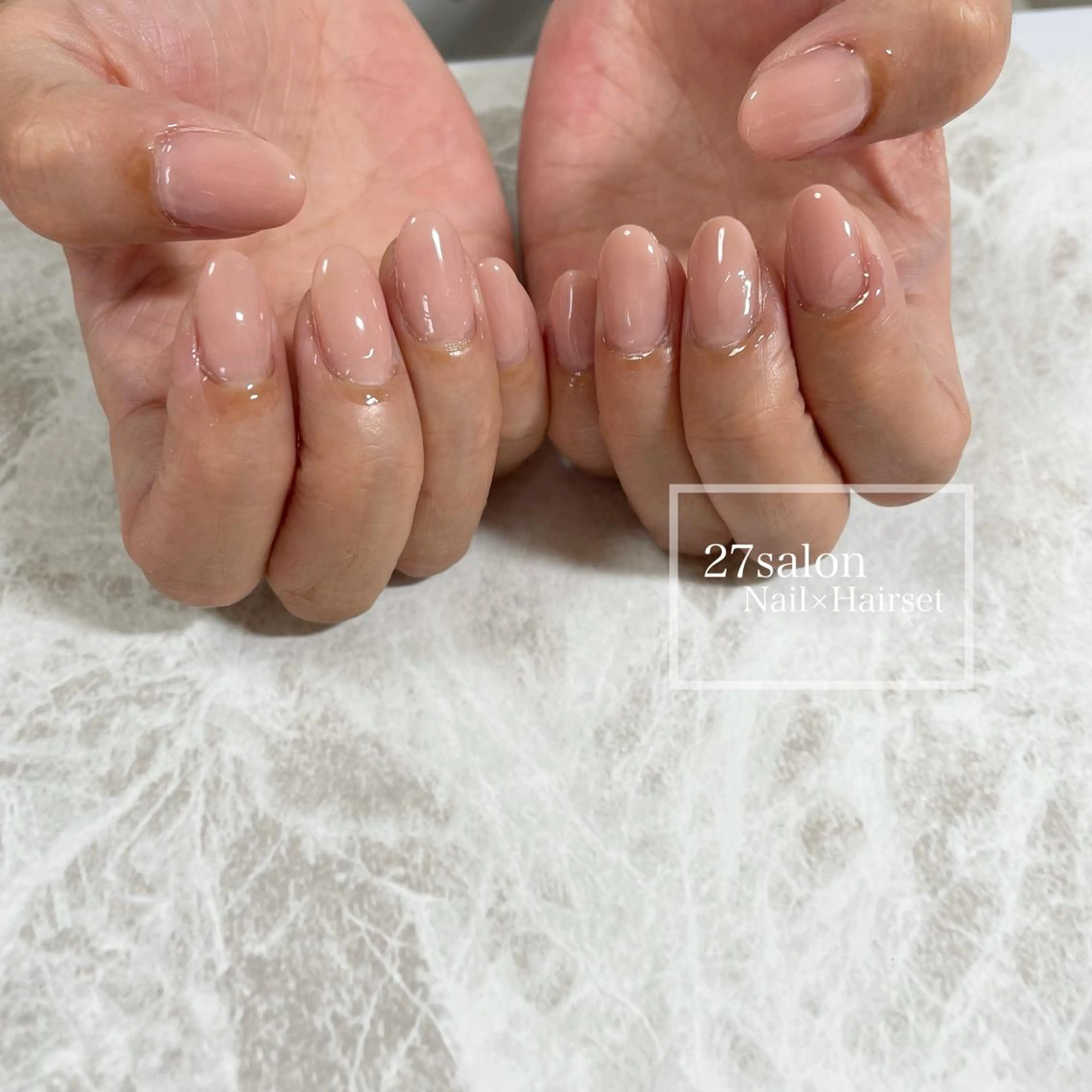 ネイル オフィスネイル シンプルネイル 27salon yuinaのネイルデザイン