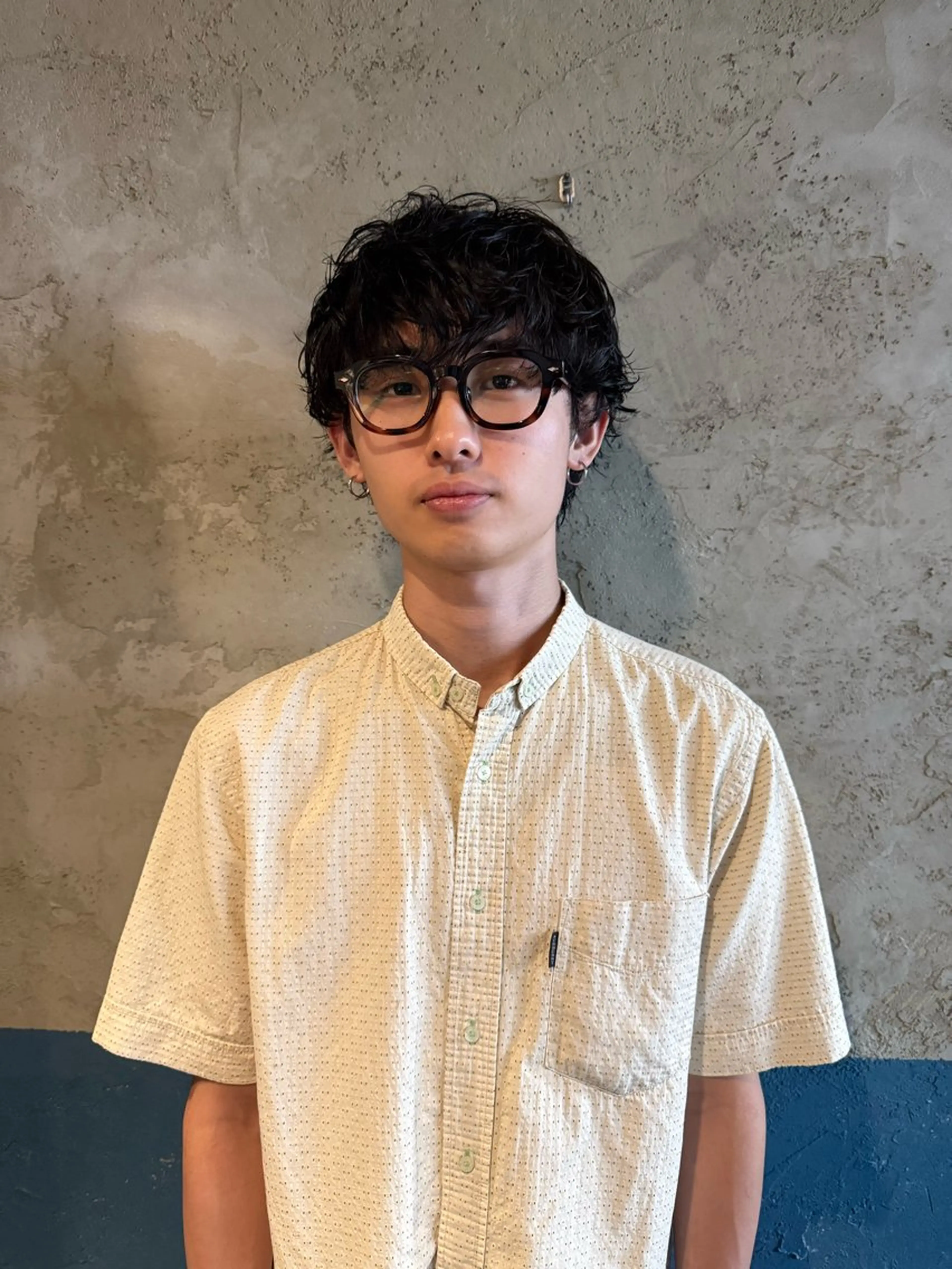 ショート メンズ メンズパーマ Beauty&Trip   QUEENS  Good Plan所属・藤本 一佳のヘアスタイル