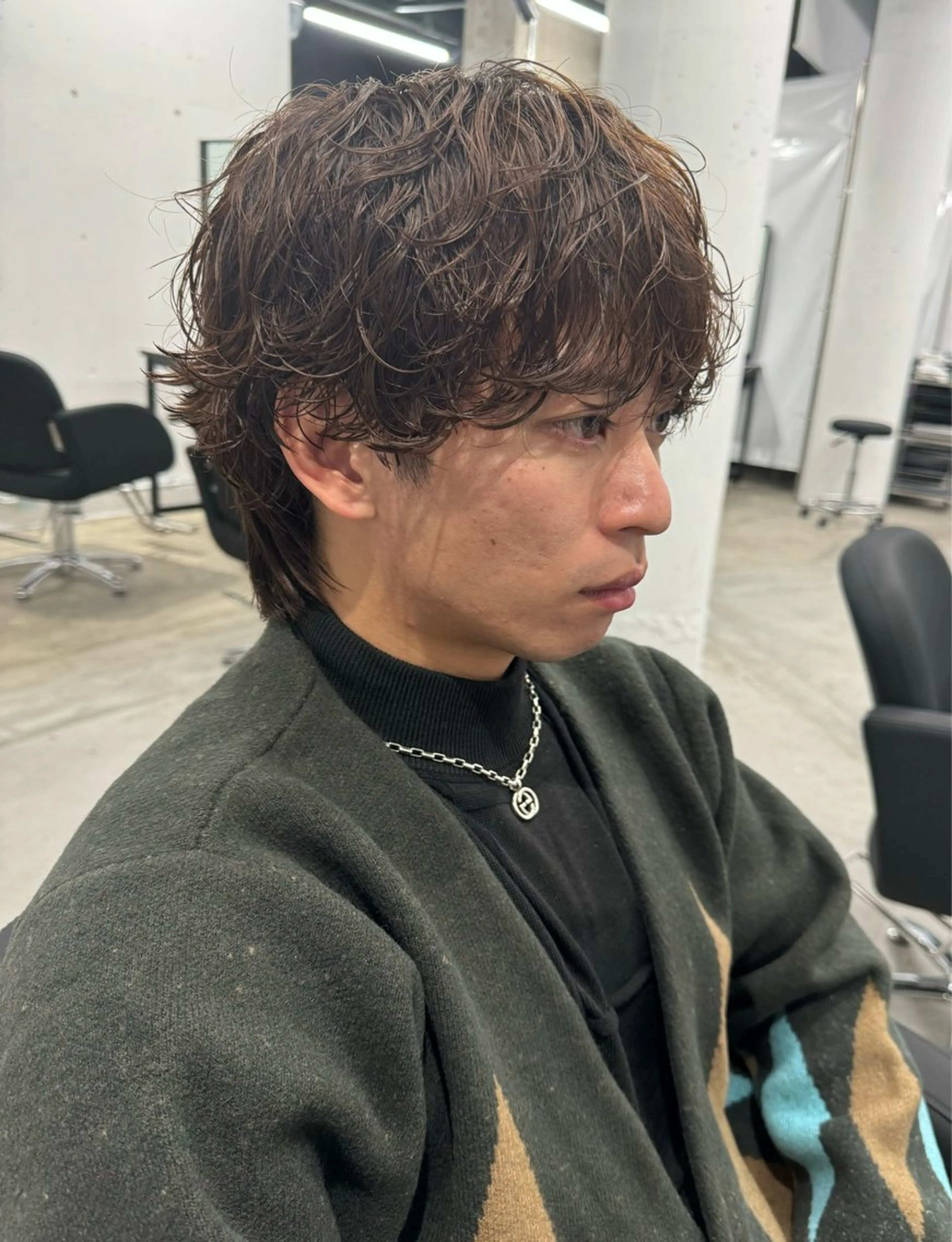 メンズ カット パーマ トリートメント ヘアセット Pia/KIRIA /福岡美容室のヘアスタイル