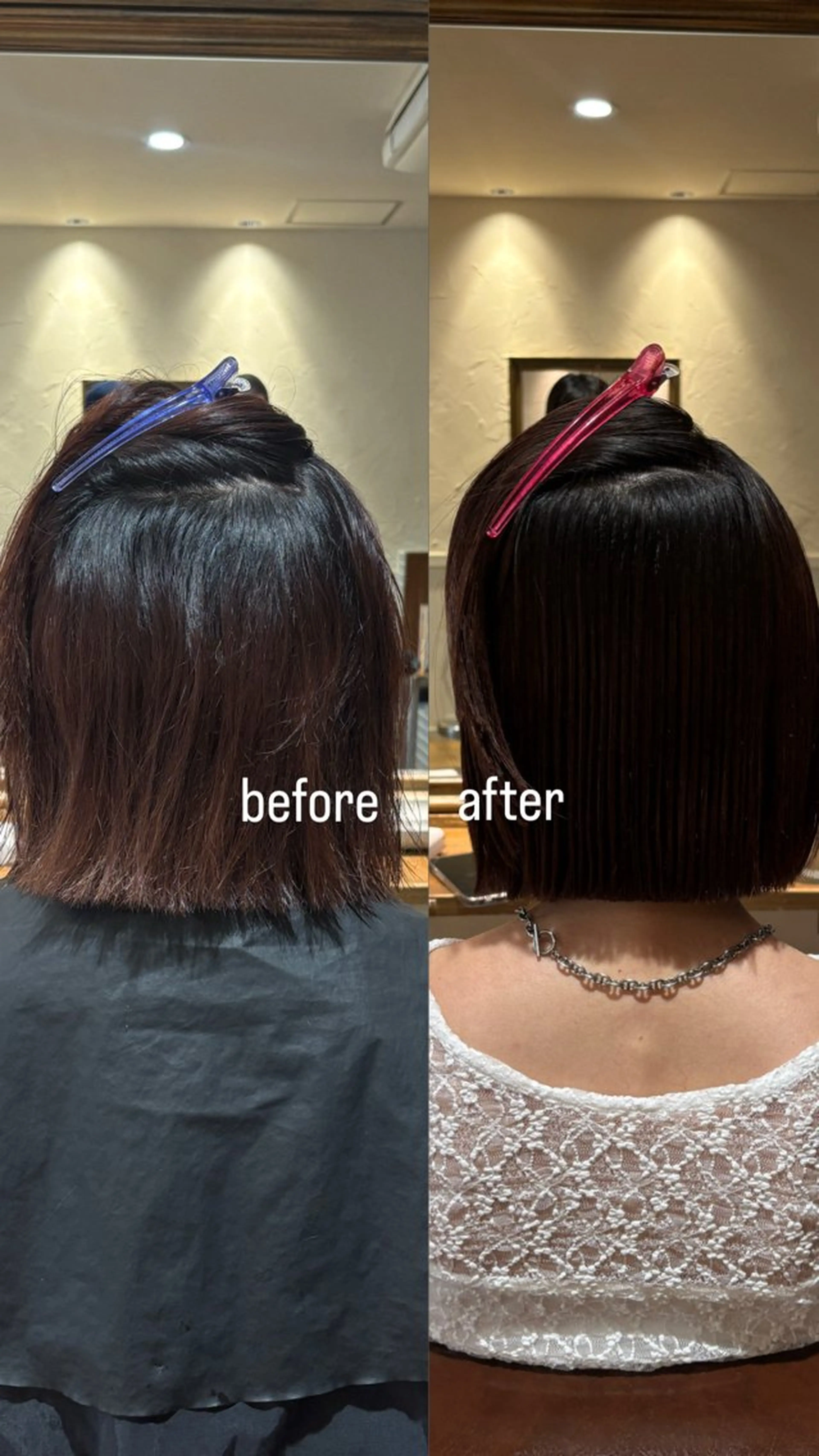 ミディアム saya🌿レイヤー カット/透明感カラーのヘアスタイル