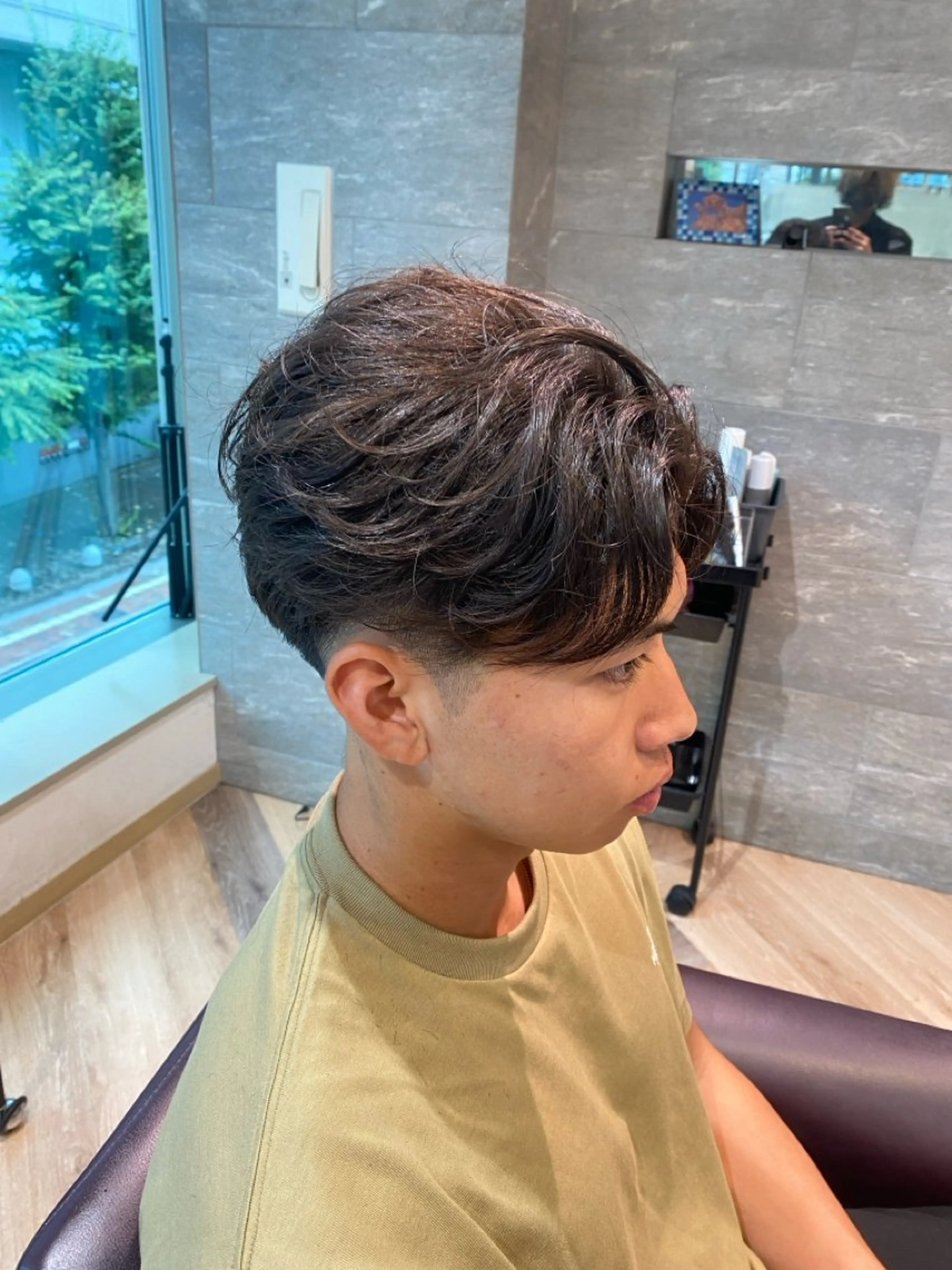 メンズ メンズ特化/フェザー /パーマ/伊勢元のヘアスタイル