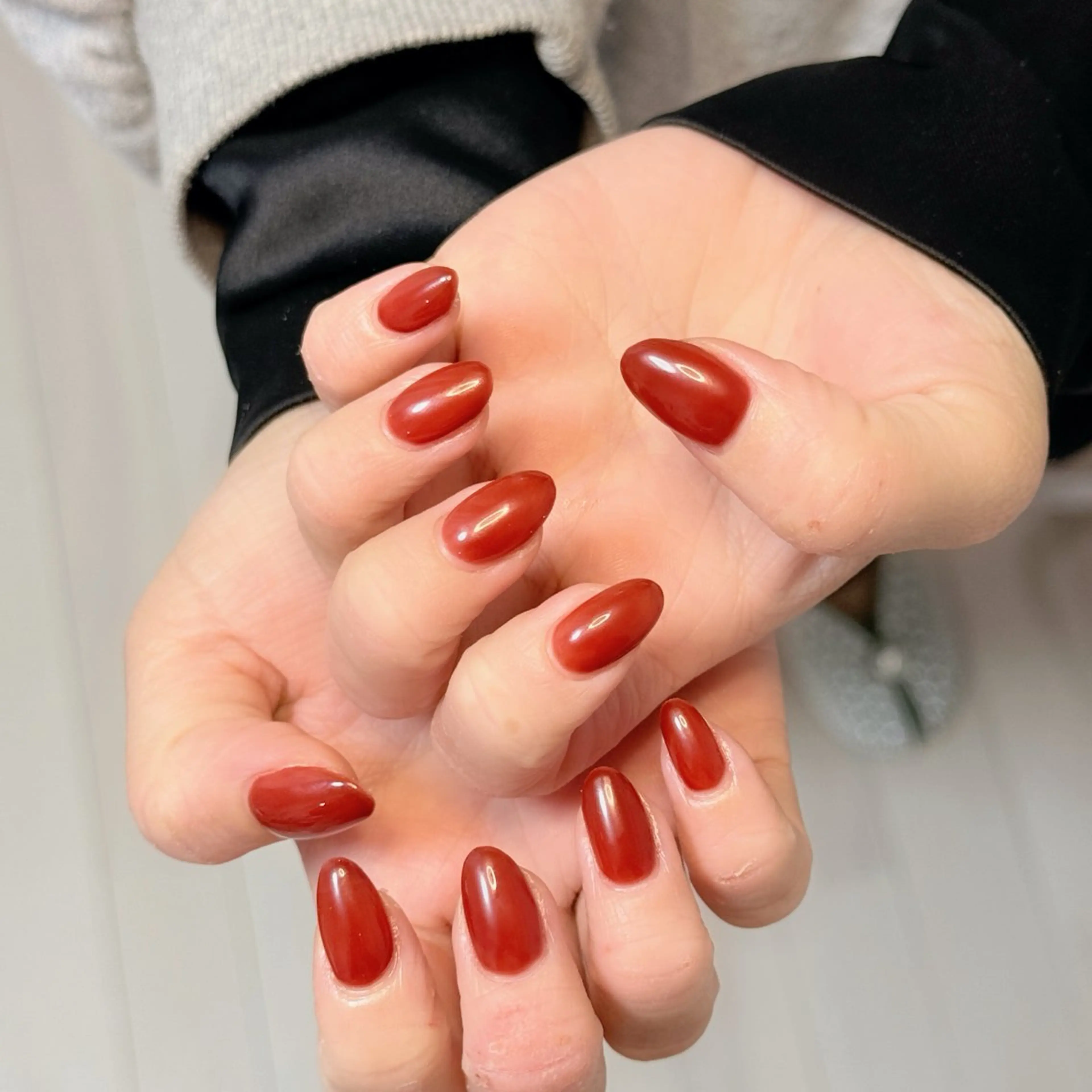 ネイル アートネイル オーロラネイル チークネイル フレンチネイル ガラスフレンチ ハンドネイル 🎀🎀YooLi Nail Salonのネイルデザイン