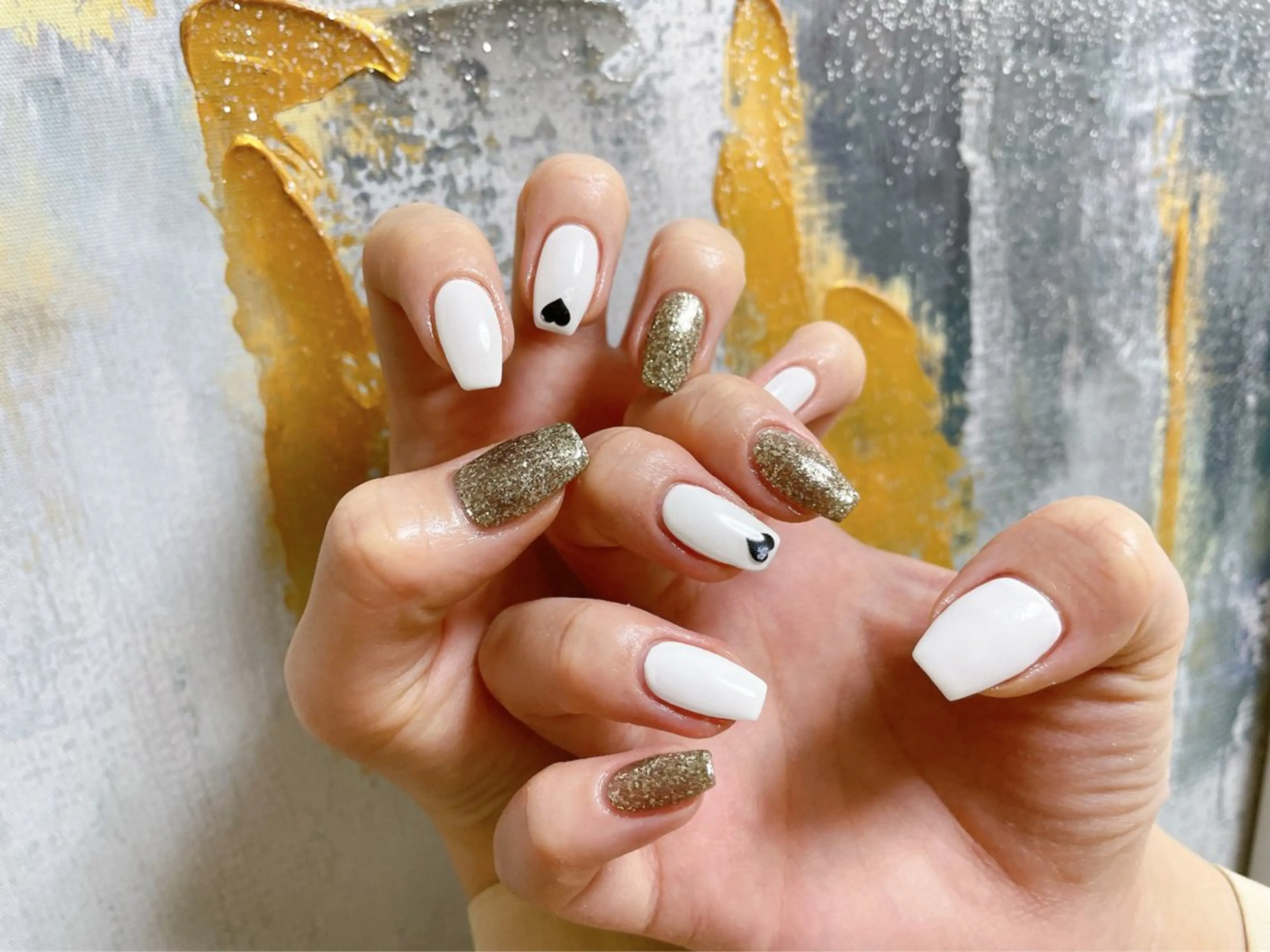 ネイル オーロラネイル フットネイル フレンチネイル ジェルネイル ハート kikinail 溝の口のネイルデザイン