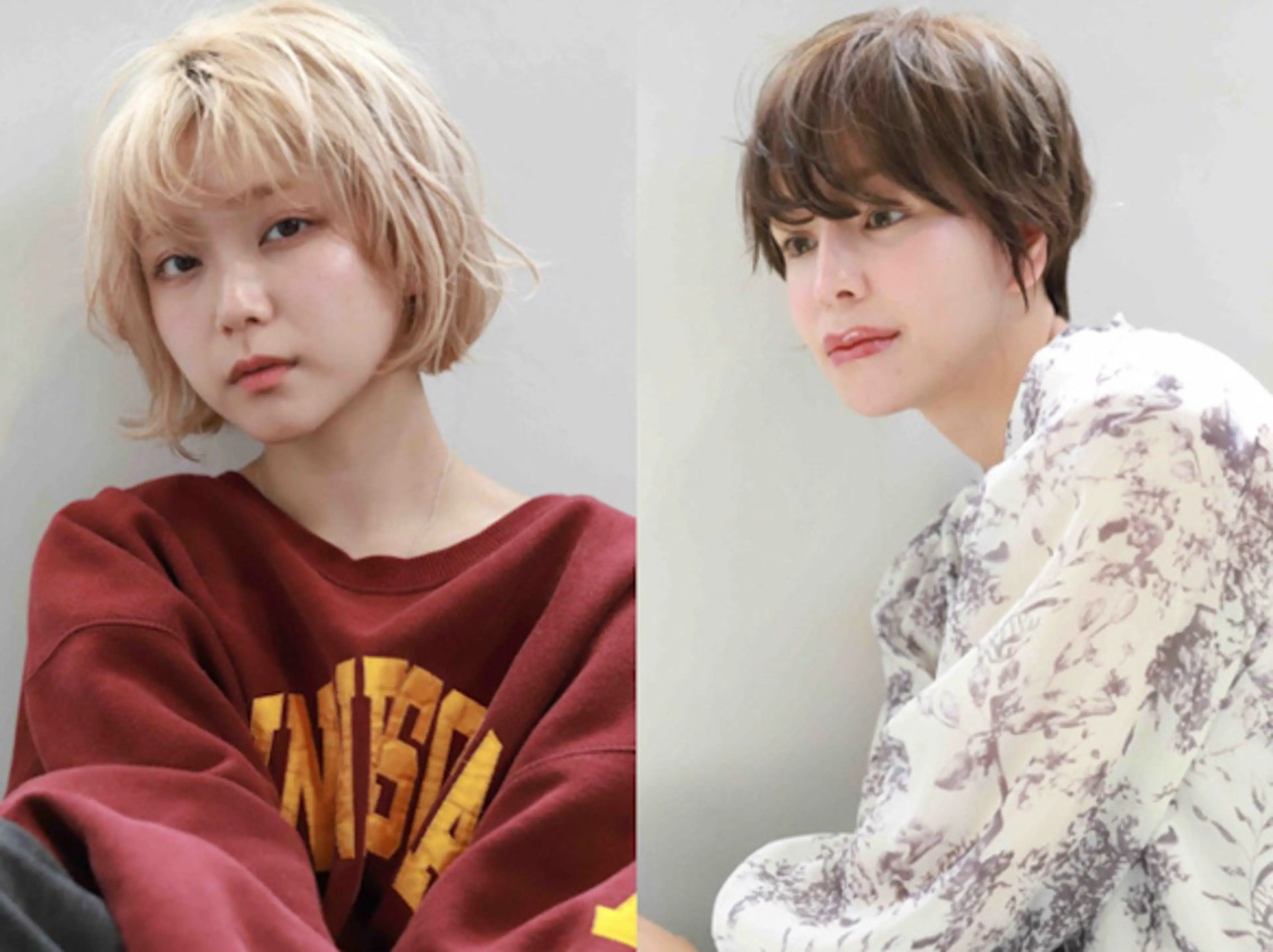 ショート 切りっぱなしボブ× 透明感カラー 原田のヘアスタイル