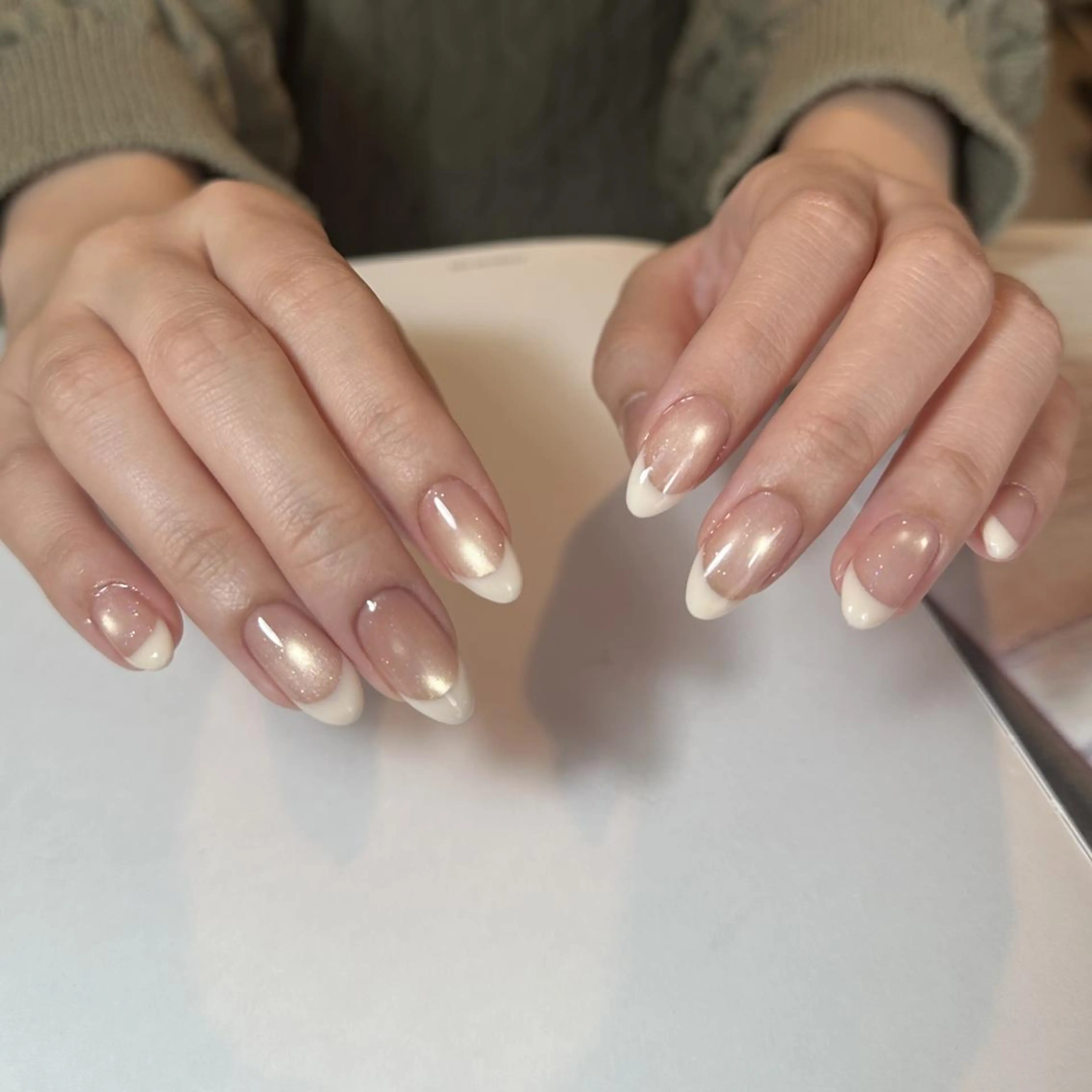 ネイル フレンチネイル マグネットネイル シンプルネイル DEE baby★ katoのネイルデザイン