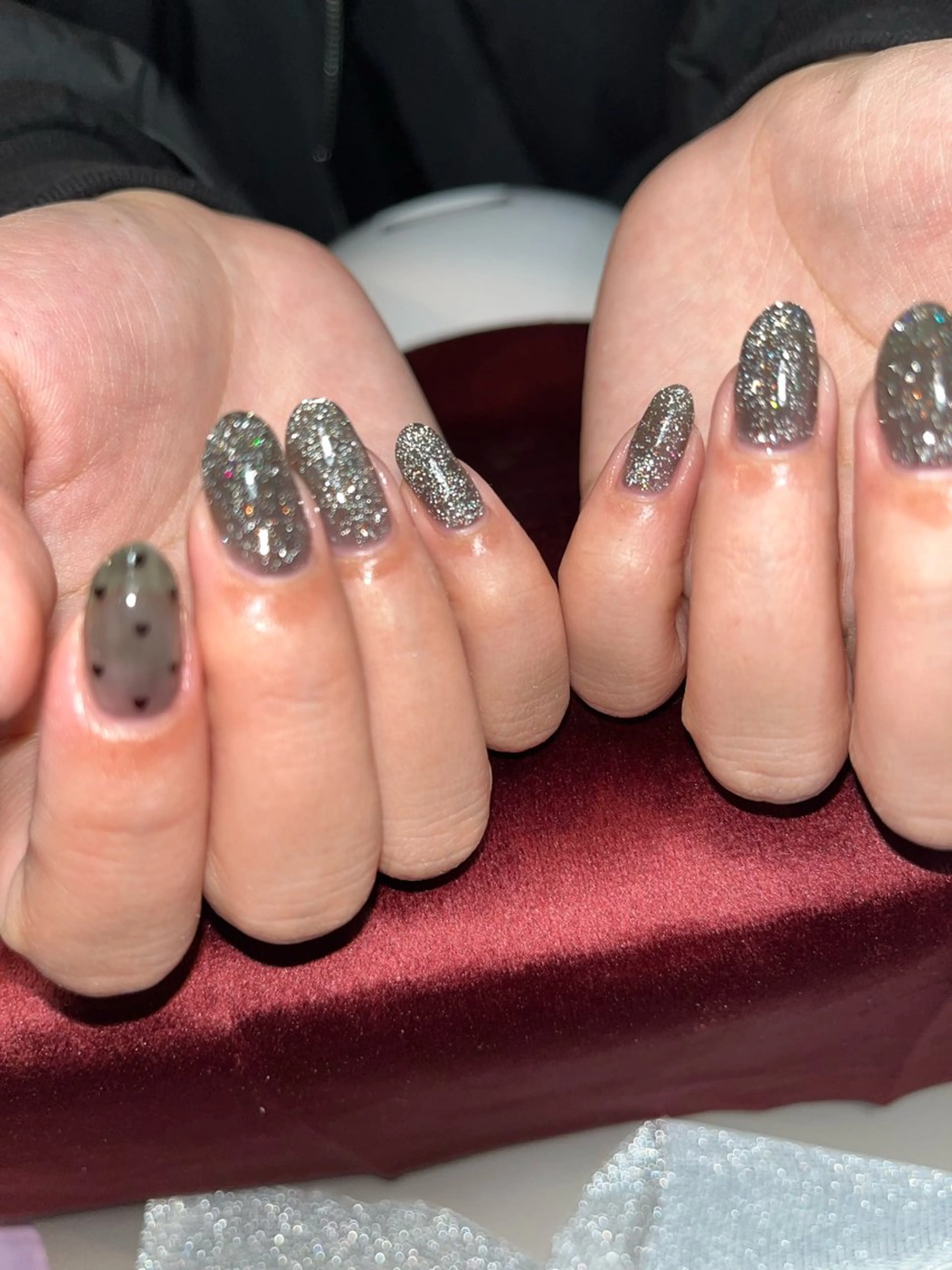 ネイル フラッシュネイル キラキラネイル ラメ(グリッター) ハンドネイル ネイルハウス✴︎ふたご座所属・ネイルハウスふたご座 Natsumiのネイルデザイン