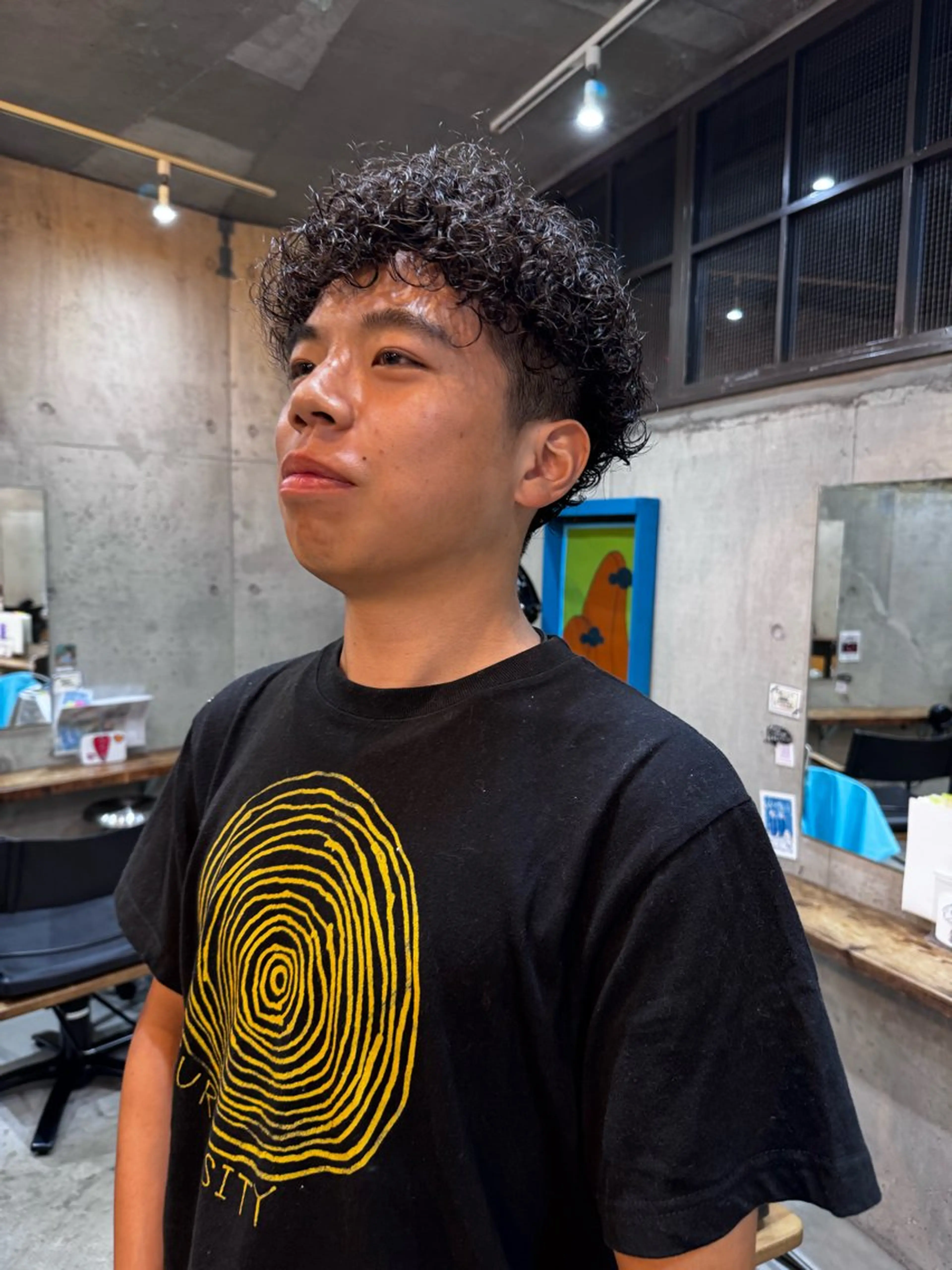 ショート パーマ パーマ/パーマ落とし /メンズカット/ヒロのヘアスタイル