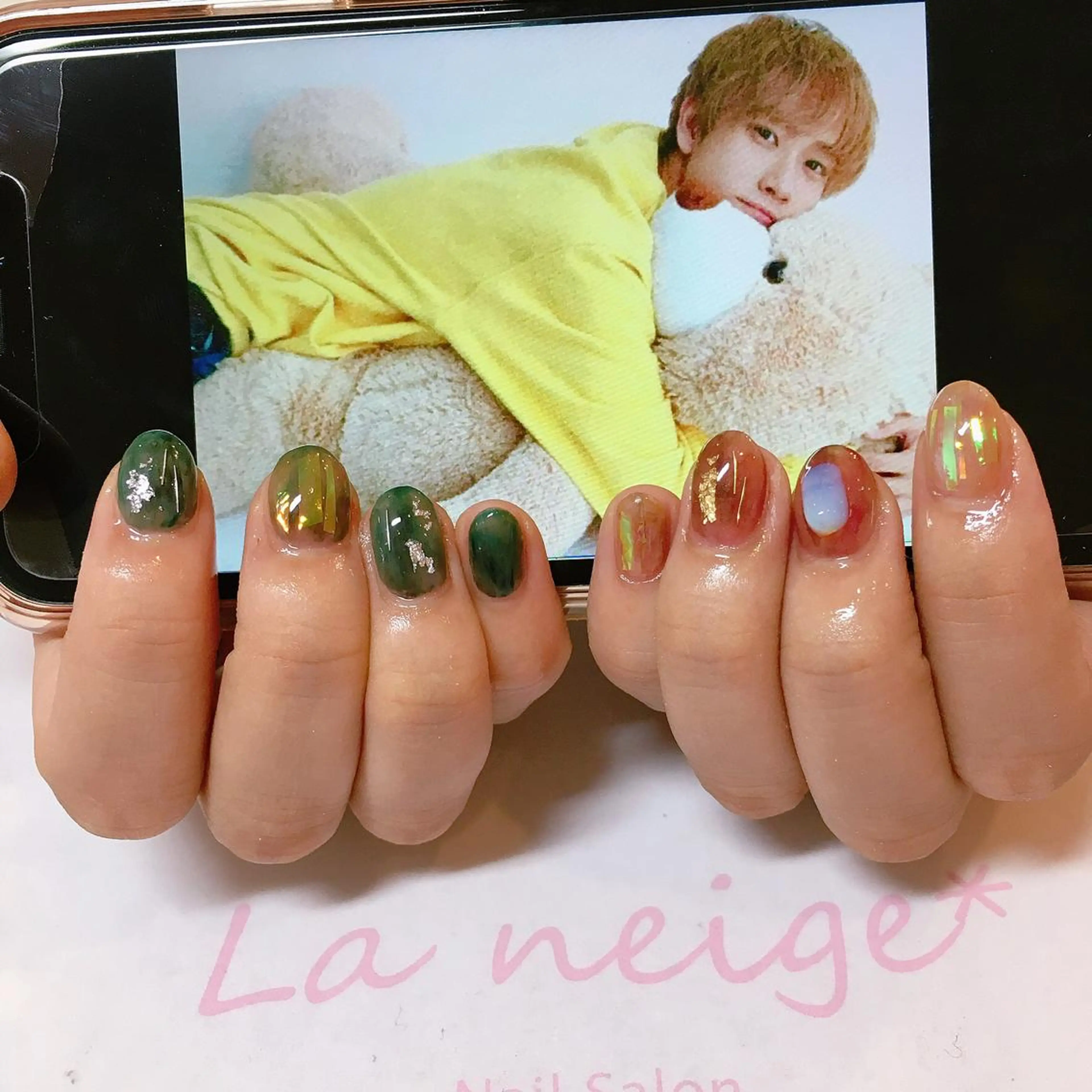 ネイル La neige* yuki 🥯🍑のネイルデザイン