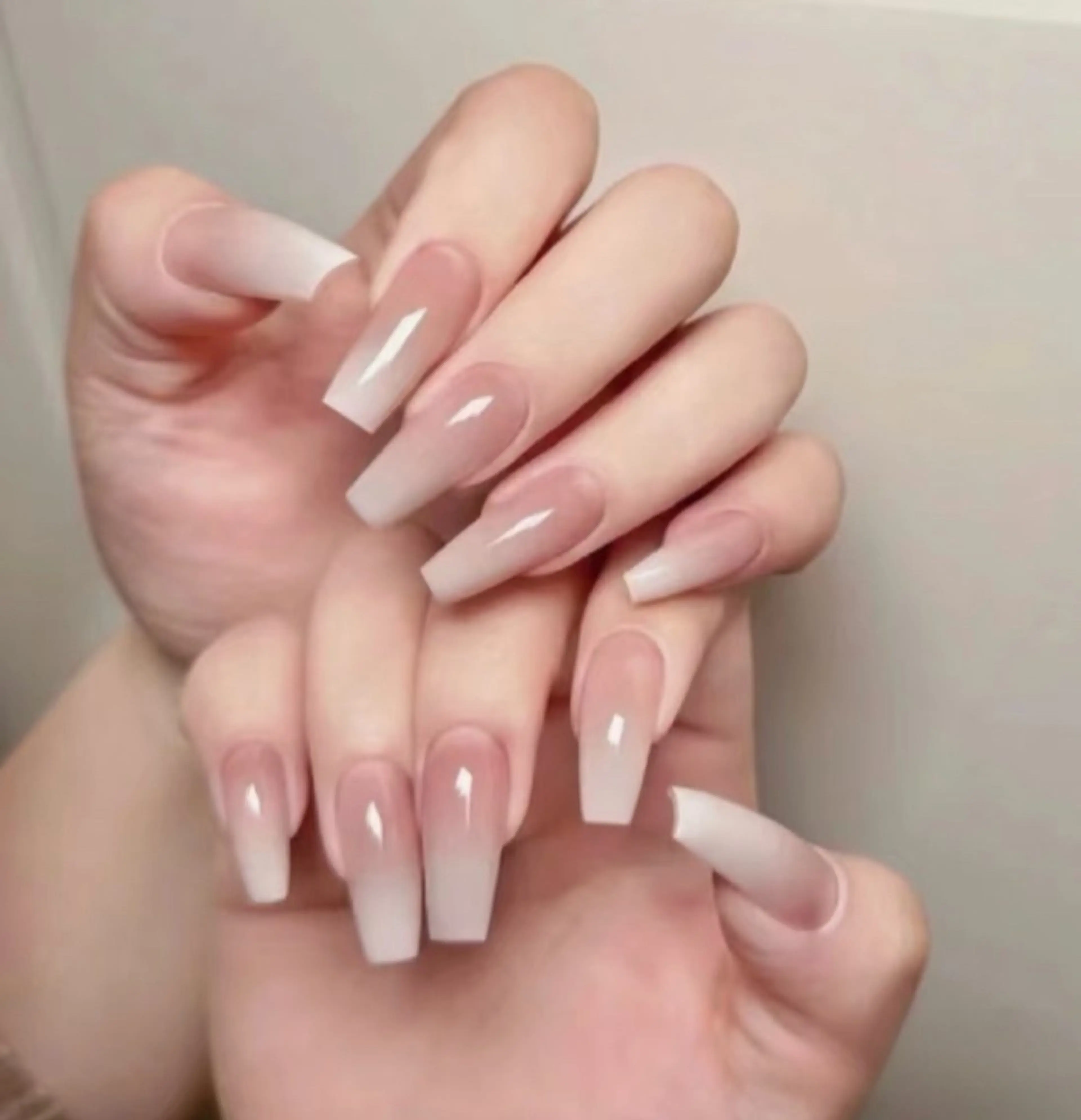 💗チップ長さだし10本+グラデーション/2色使用ワンカラー/ミラー/オーロラネイルの写真