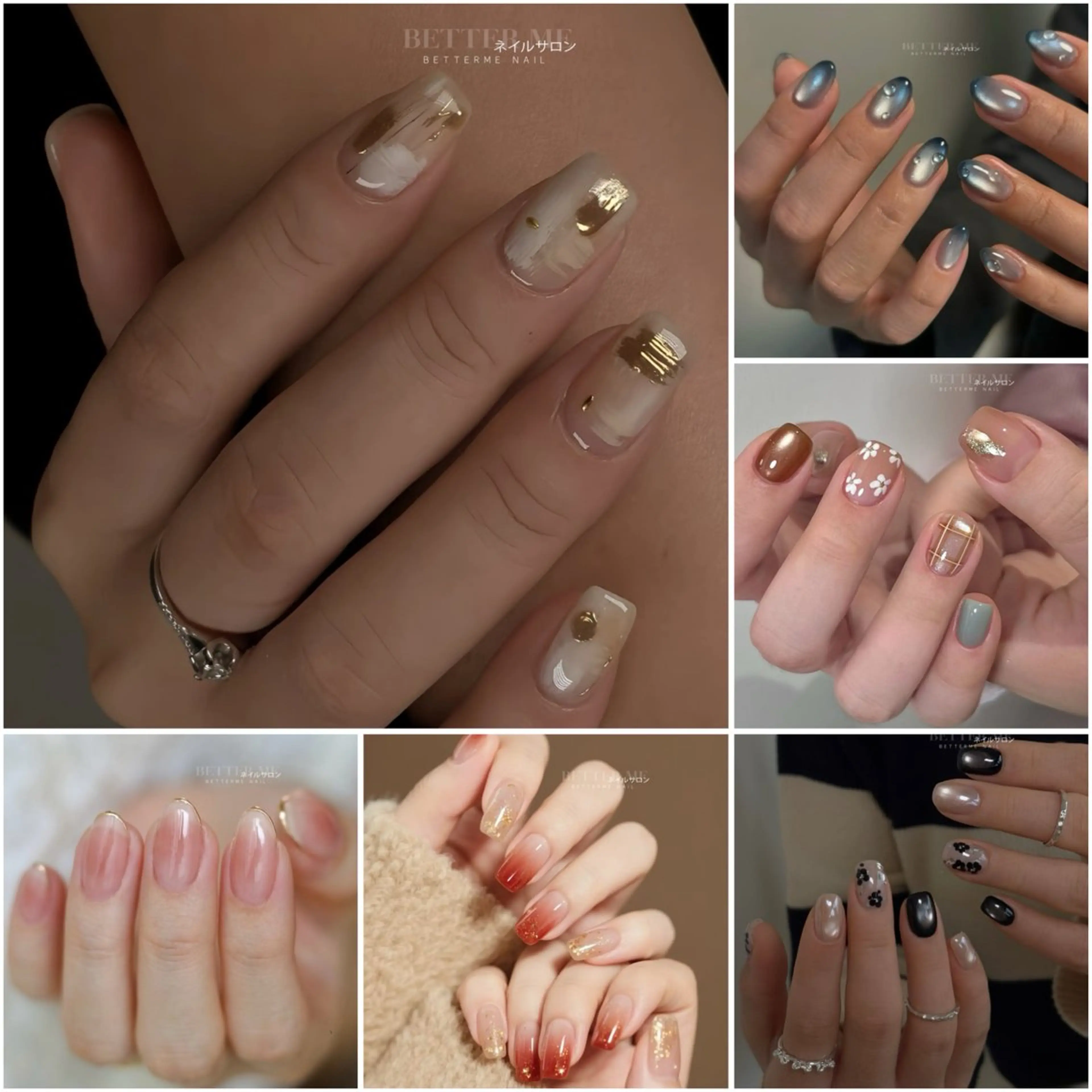 通勤ネイル(冬版)の写真