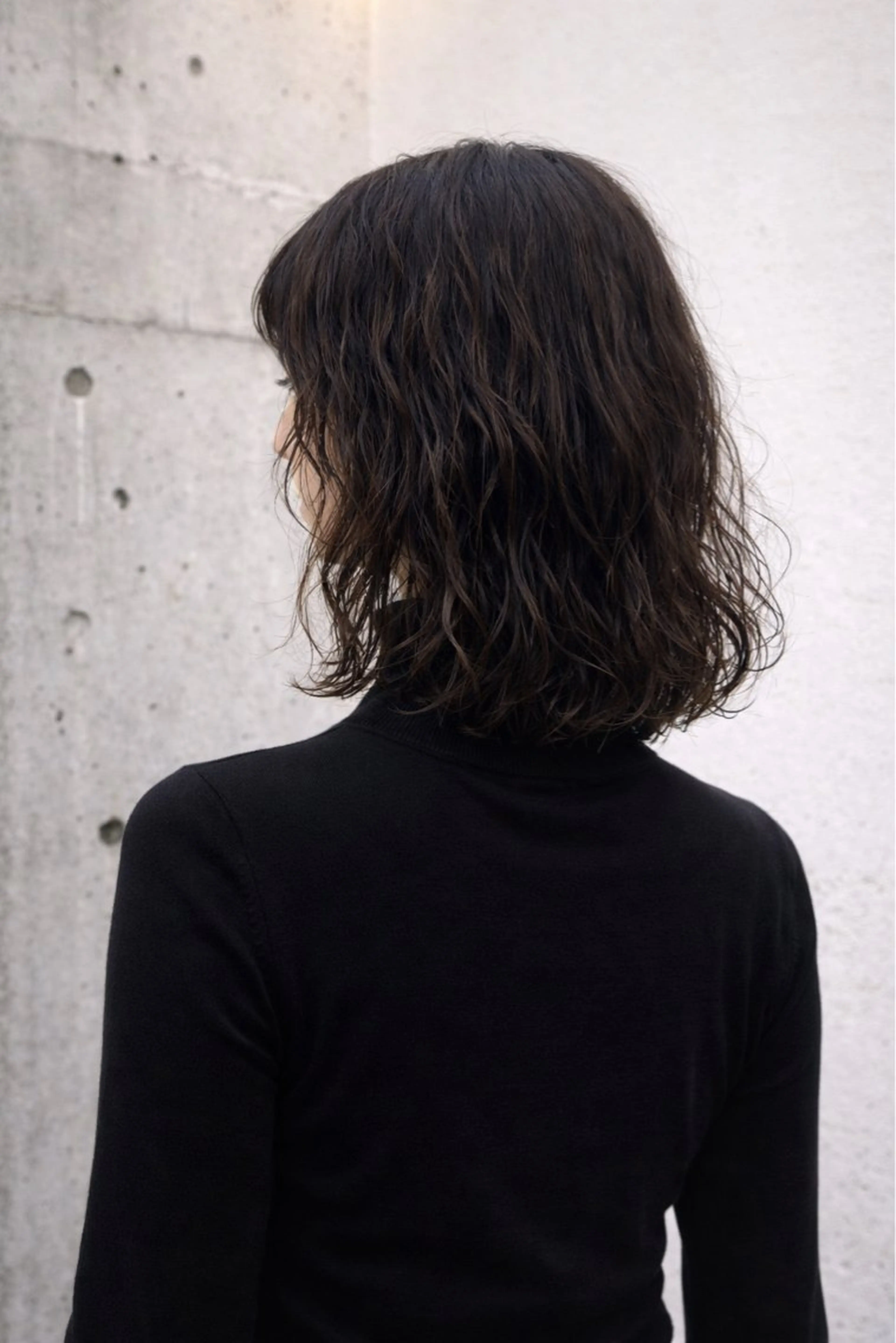 ミディアム カット パーマ ボブパーマ アヤナのヘアスタイル