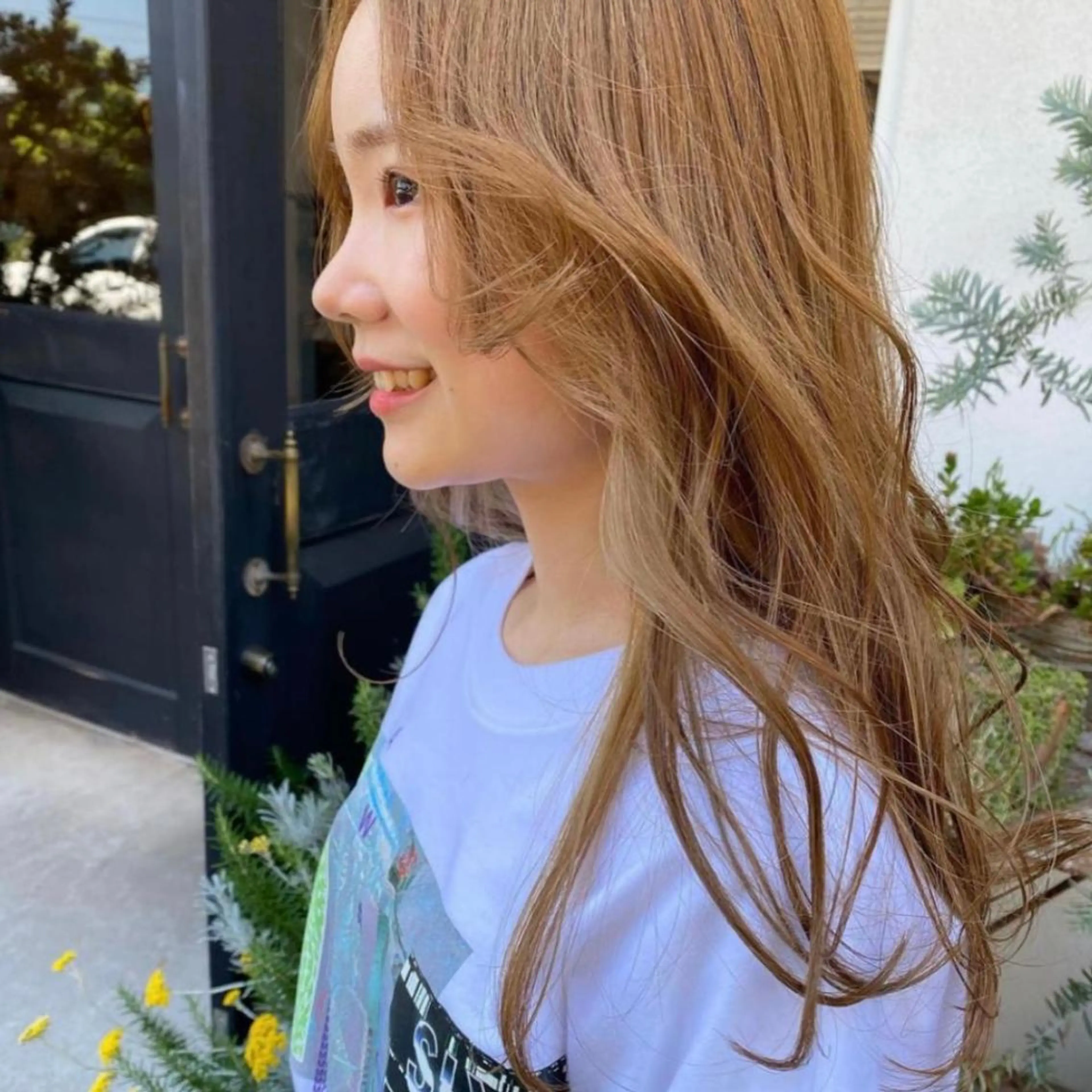 カラー パーマ/透明感カラー 小松のヘアスタイル