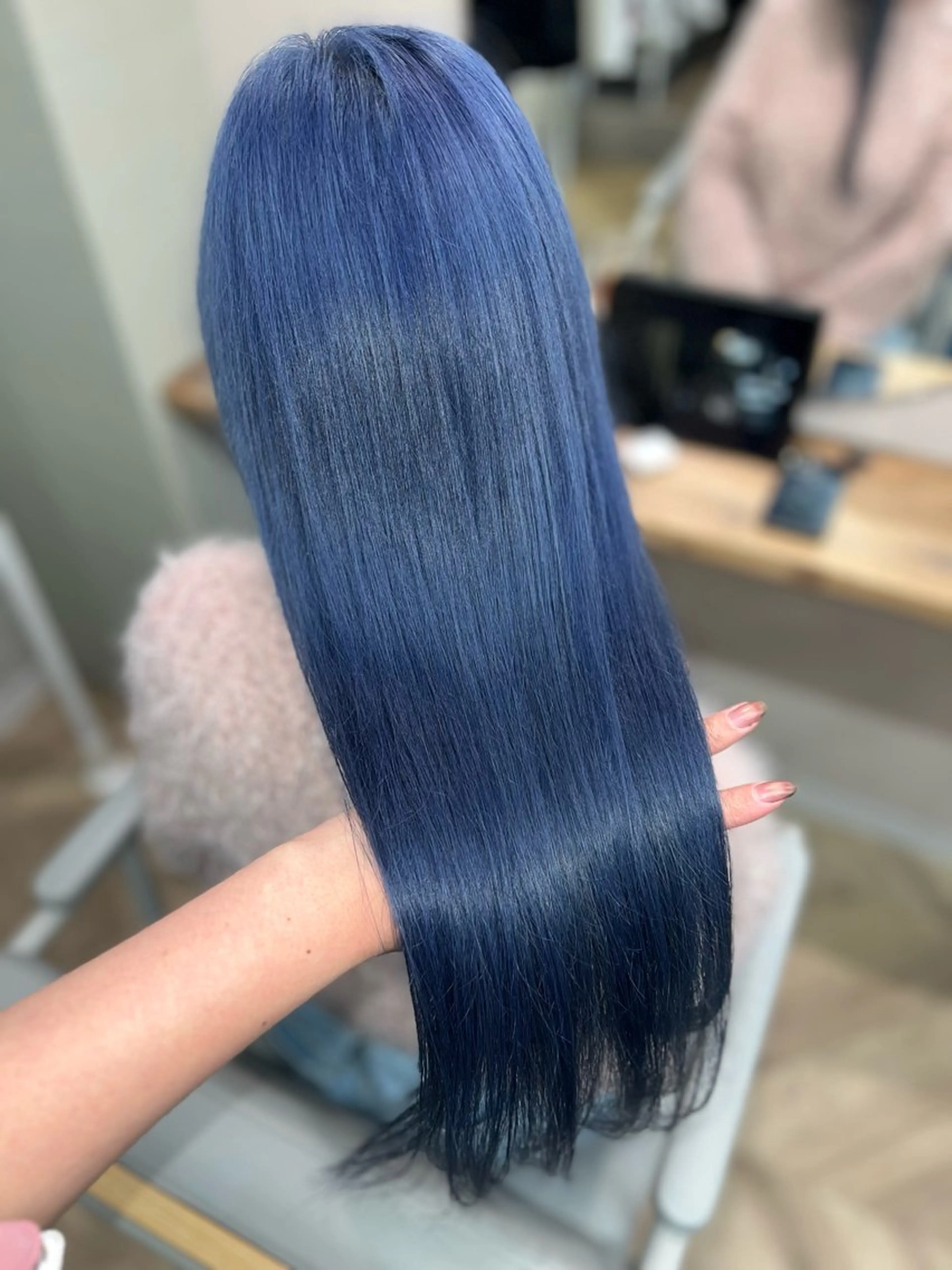 セミロング カラー ヘアカラー トリートメント 岡山ハイトーン・ ルーツカラー/こもものヘアスタイル