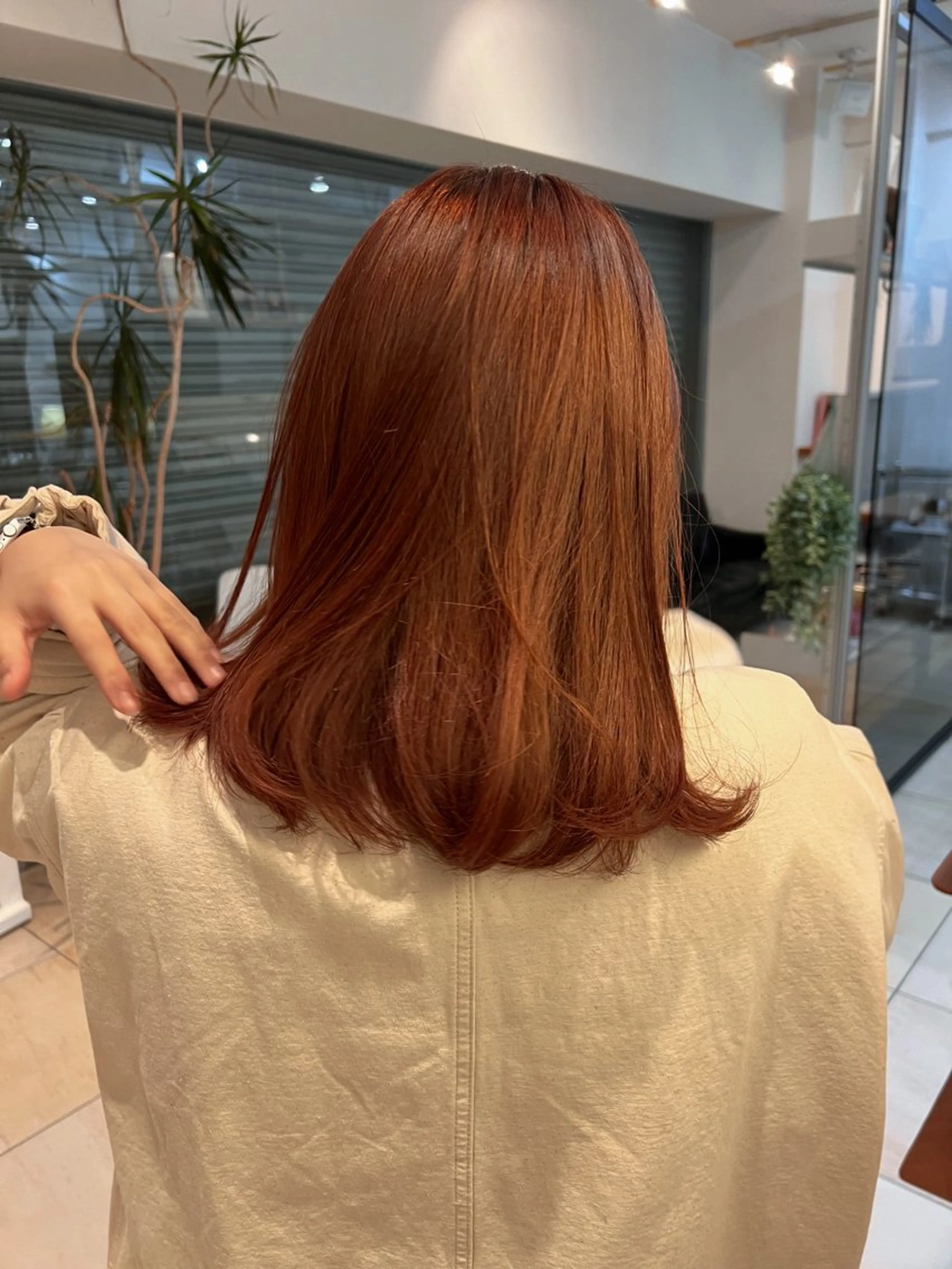 ミディアム カラー リリカ🐈‍⬛ブリー チカラー/上永谷のヘアスタイル