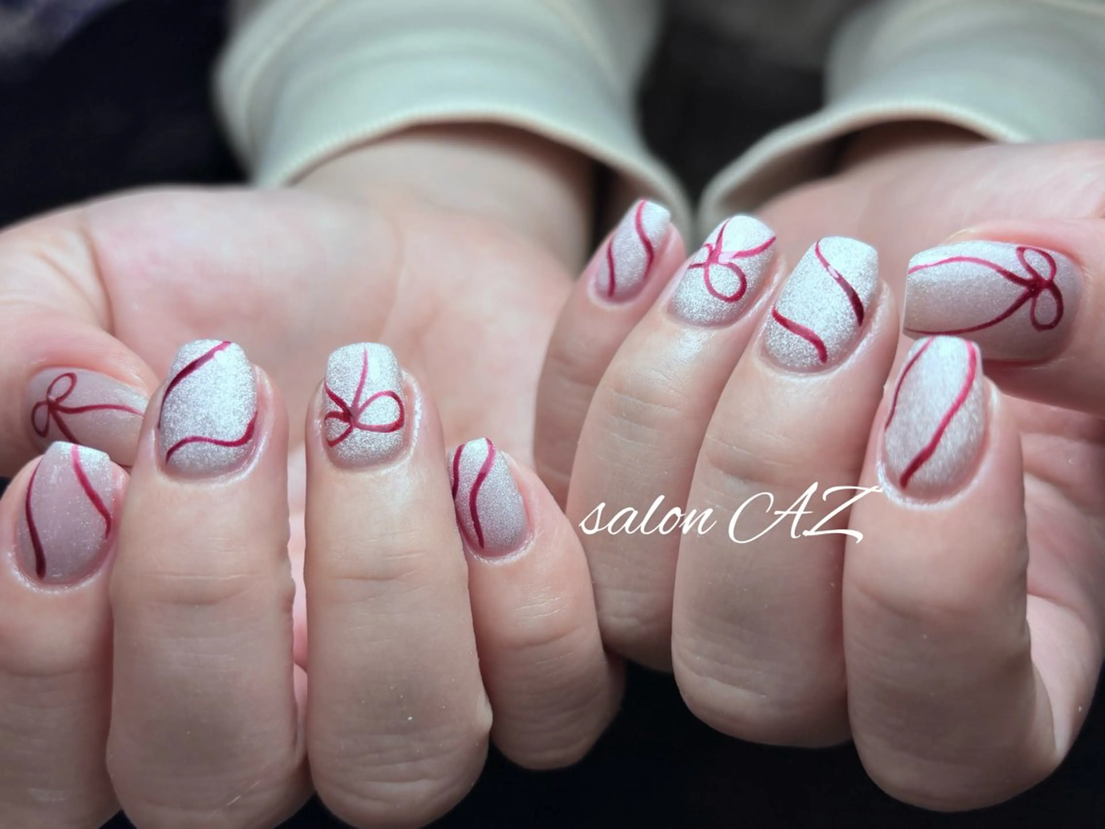 ネイル アートネイル フットネイル フレンチネイル マグネットネイル 持ち込み ハンドネイル salon AZのネイルデザイン