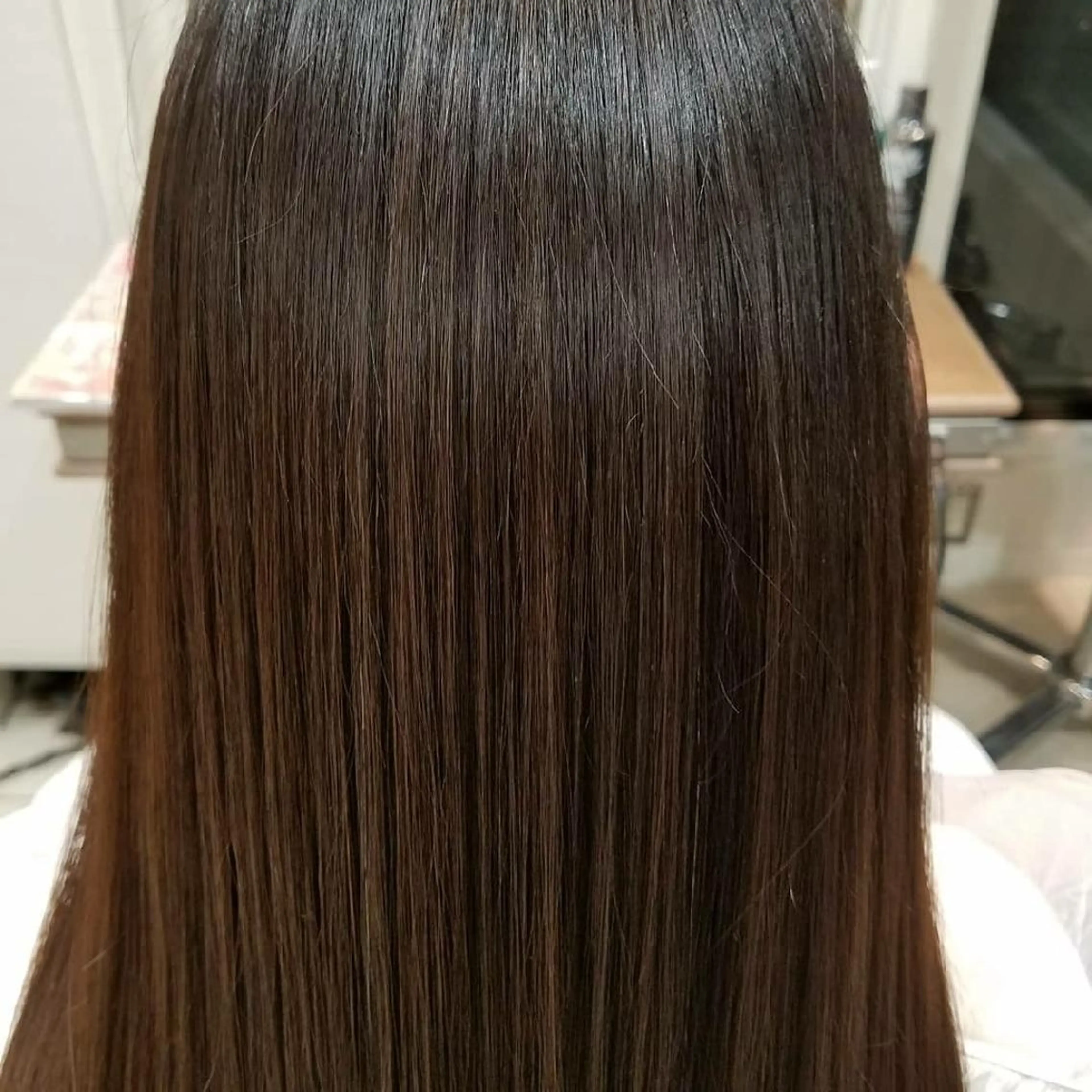 ロング カット 縮毛矯正 トリートメント 村岡【店長】 【骨格矯正ショート】のヘアスタイル