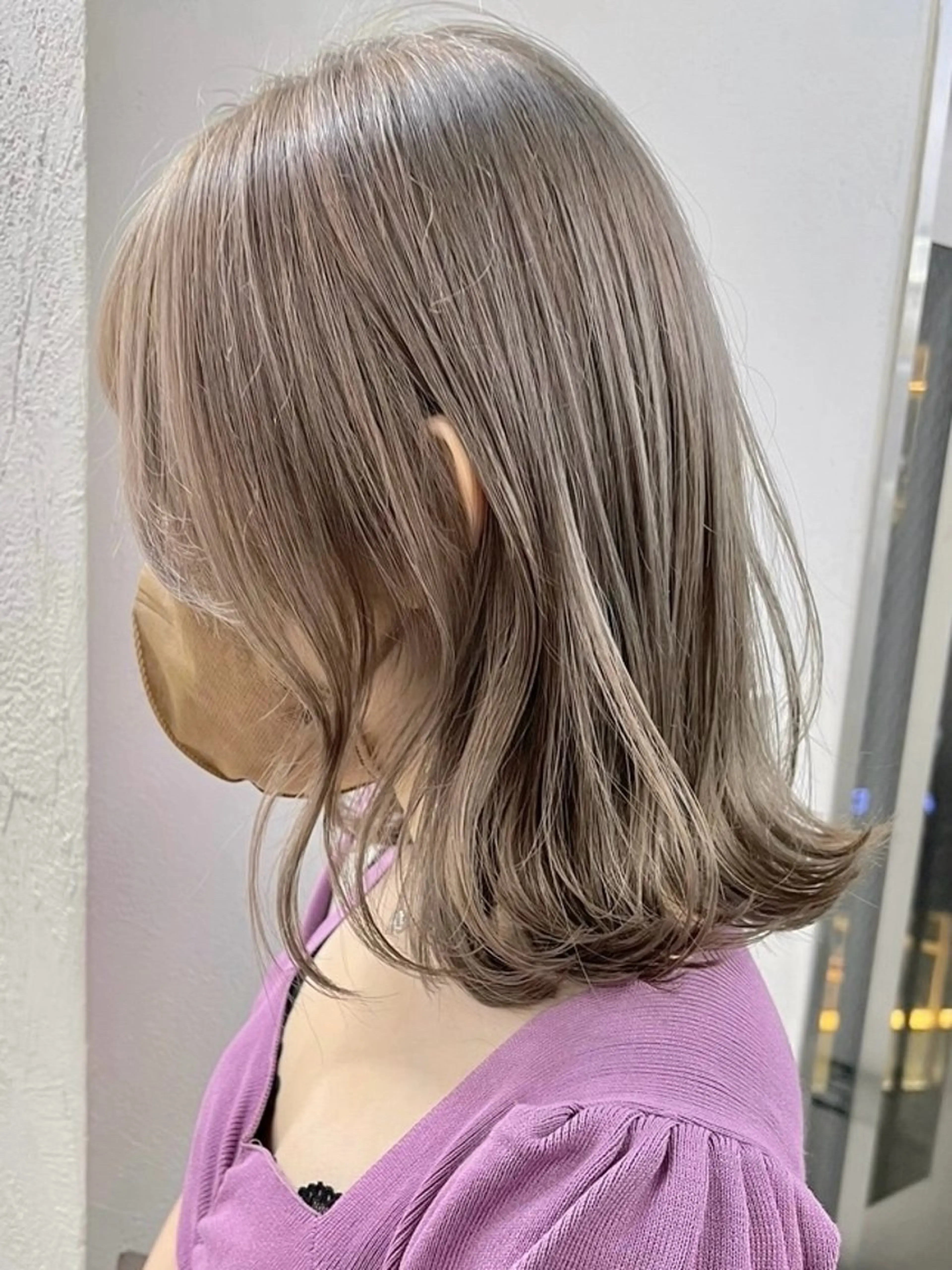 ミディアム カラー カット ヘアカラー トリートメント ブリーチダブルカラー 【koide】のヘアスタイル
