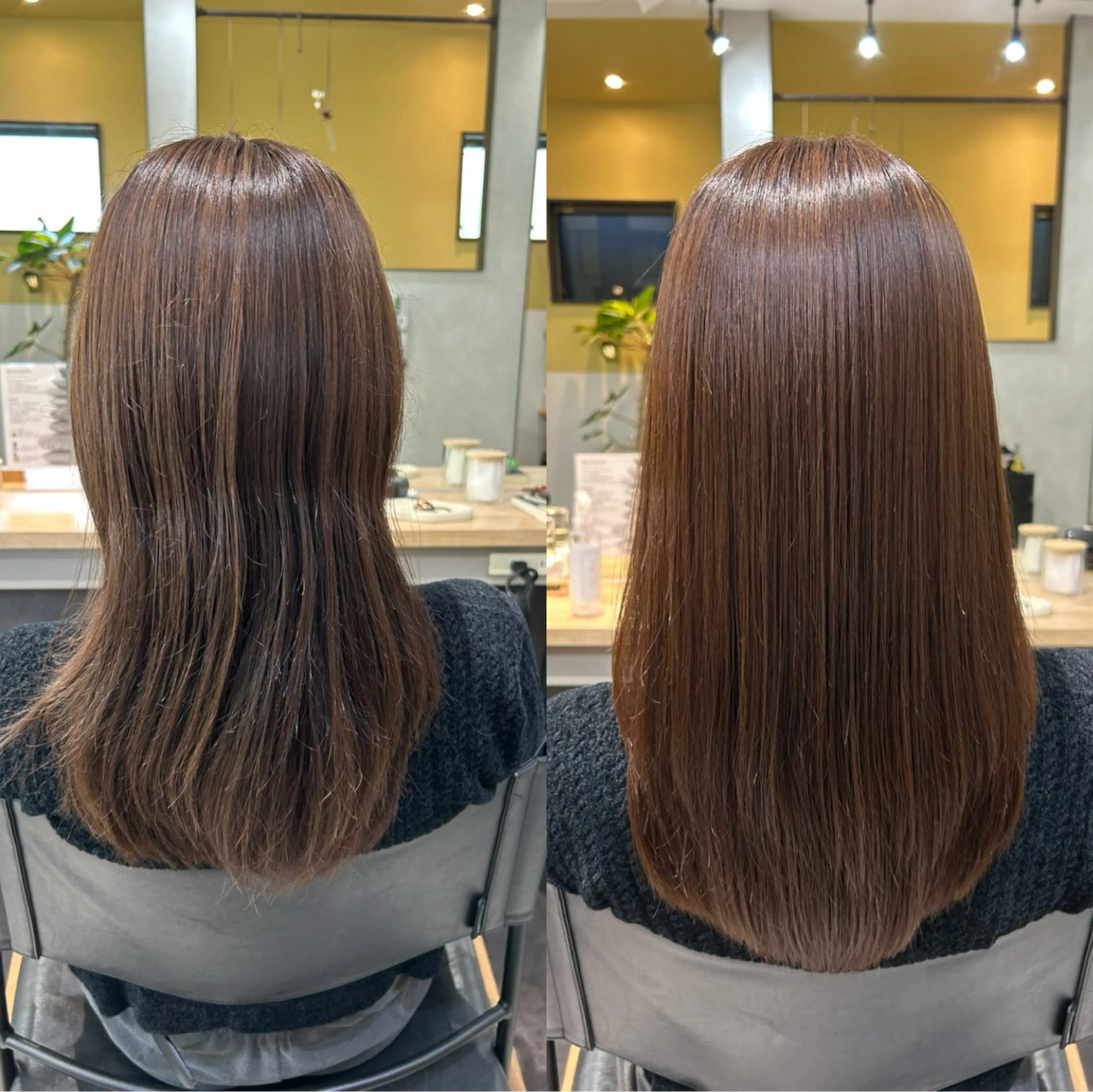 ロング パーマ 髪質改善 ストレートパーマ カット 縮毛矯正 トリートメント hub hair レイヤー/透明感のヘアスタイル