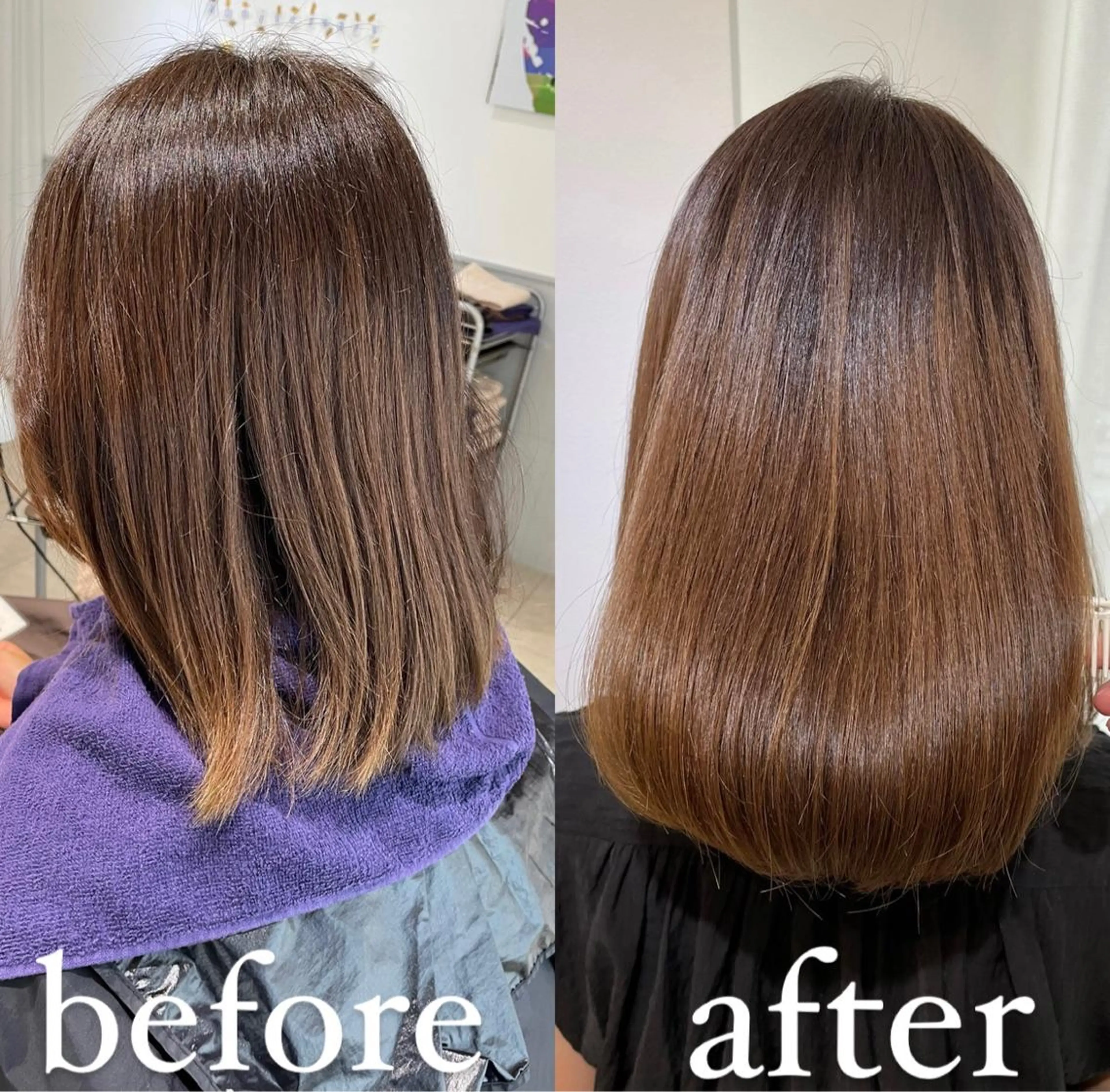 ミディアム カラー アクアカラー 髪質改善 トリートメント カット ヘアカラー トリートメント 過去一の柔髪ヘア 🌿IVYjoureのヘアスタイル