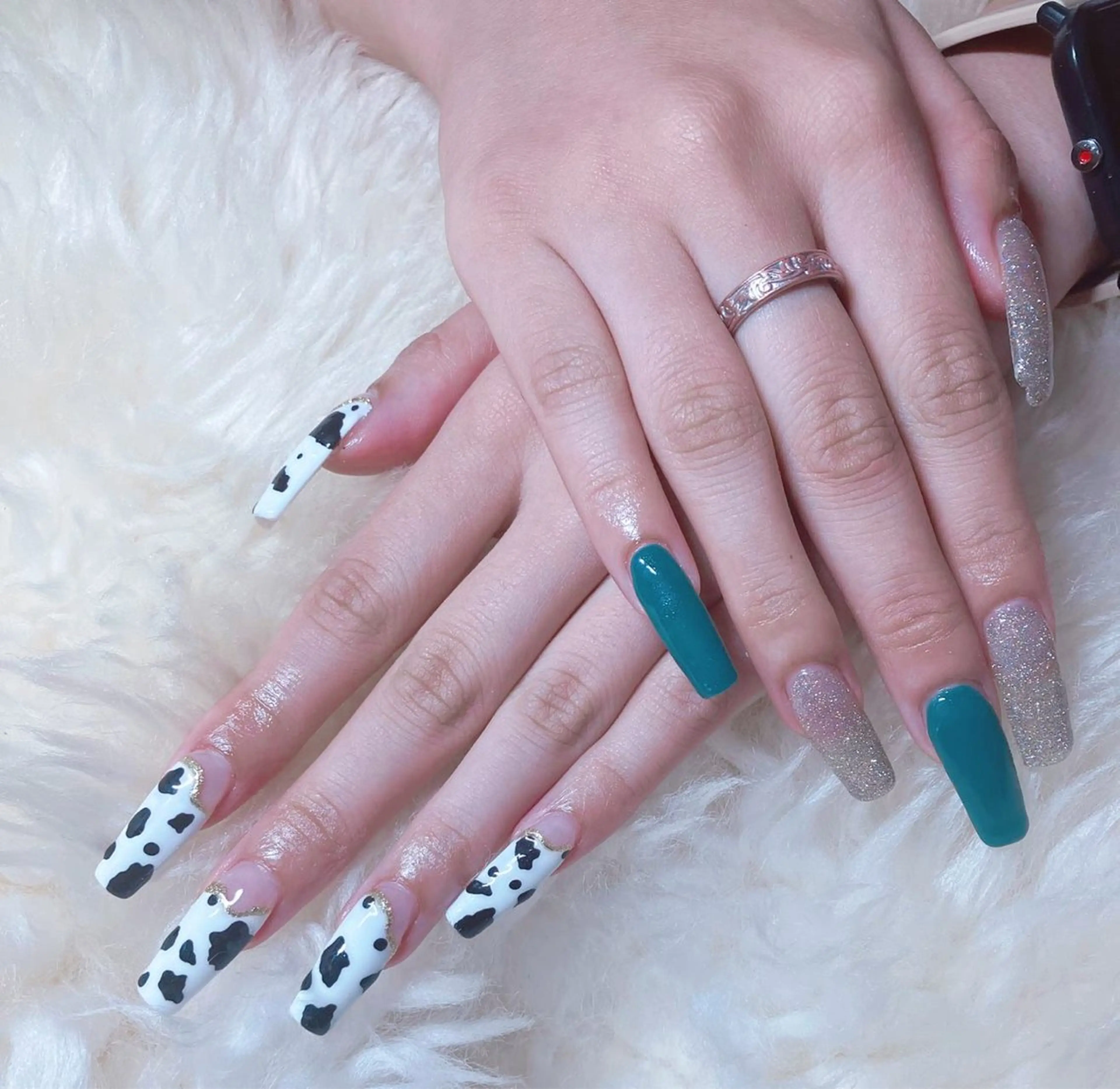 ロング ハンドネイル ハンドケア 💜MIYA nail川崎店のネイルデザイン