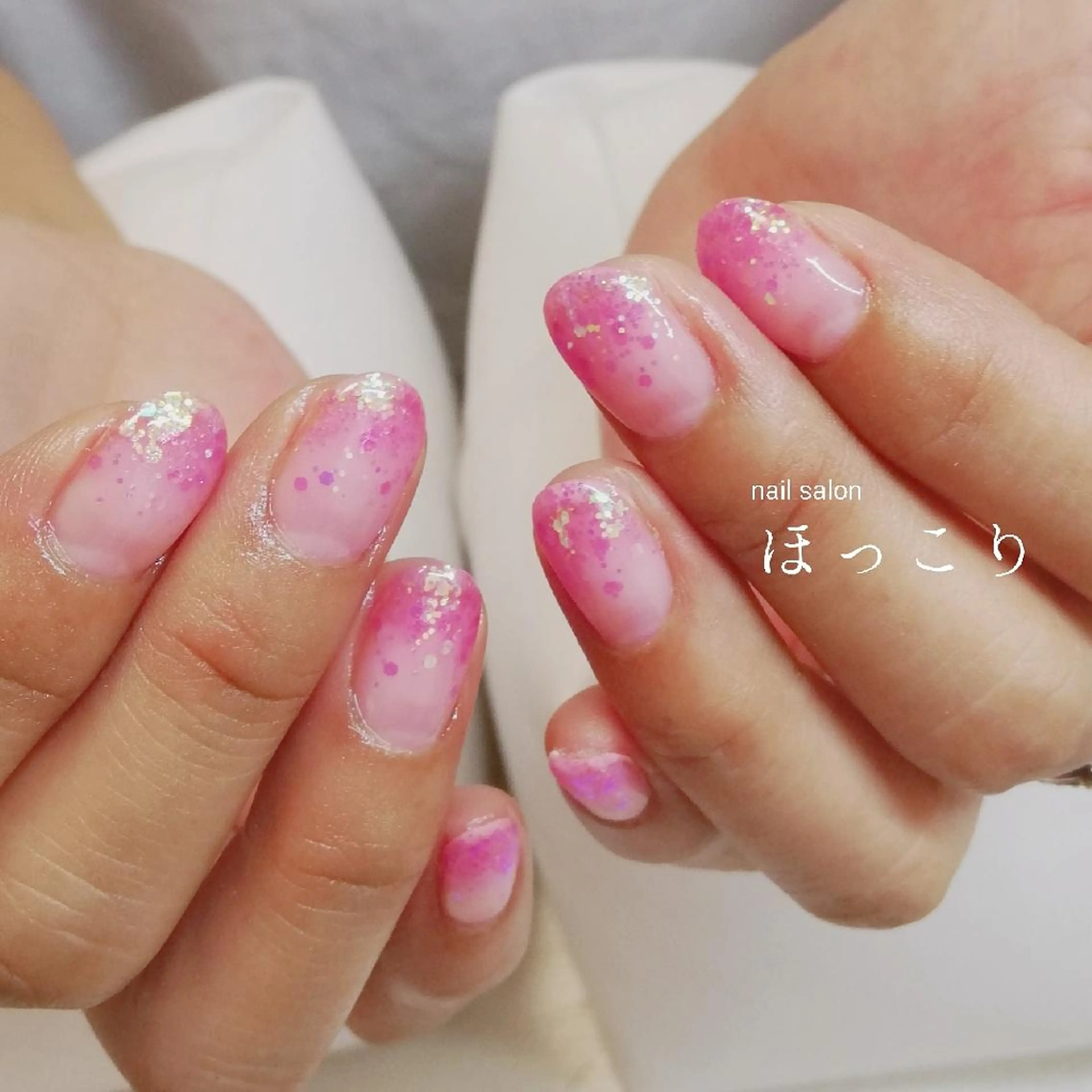 ネイル ラメ(グリッター) ハンドネイル ネイルサロンほっこり kanaのネイルデザイン