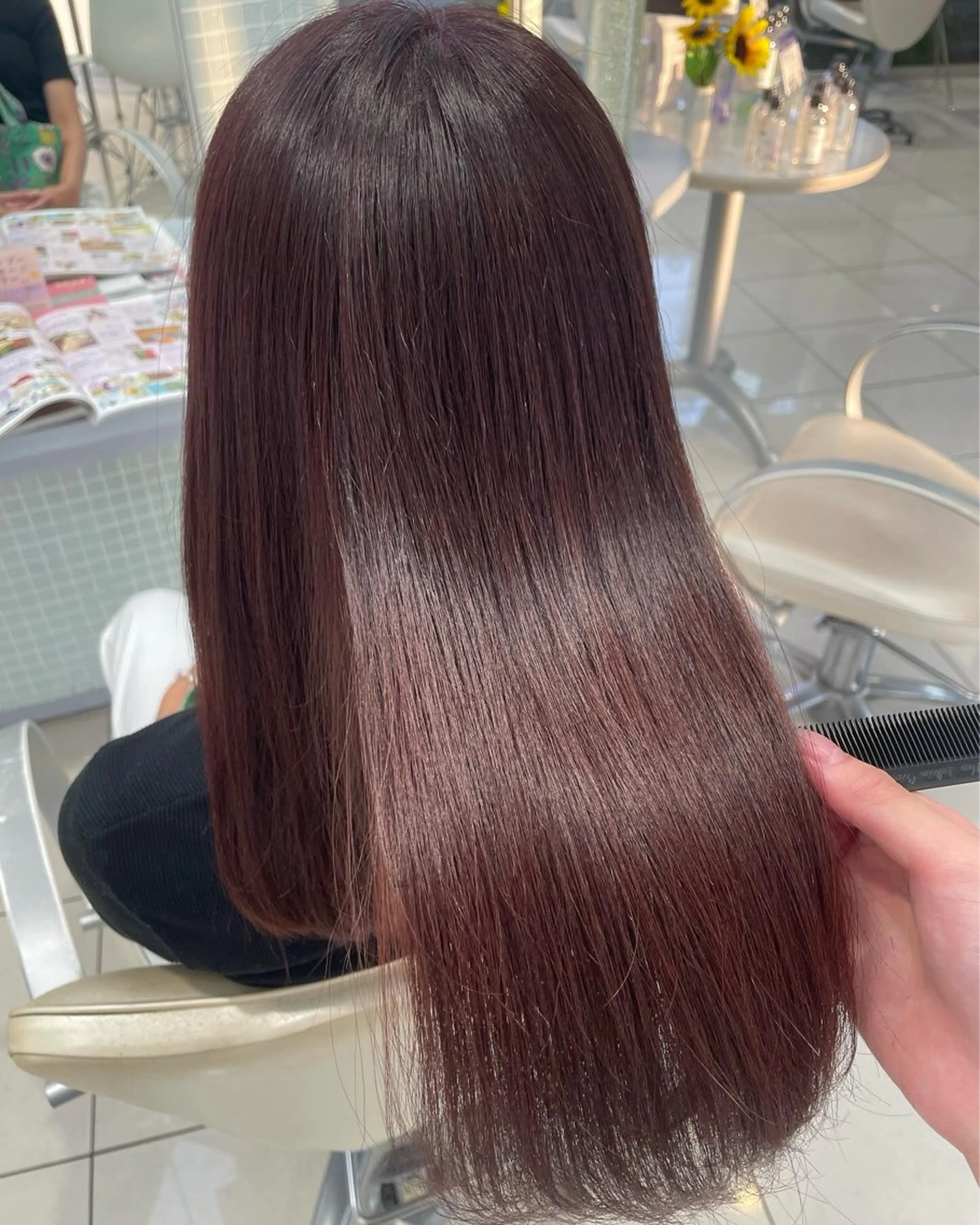 ロング ヘアカラー トリートメント 盛れる韓国ヘア🩰/ 透明感カラー/華のヘアスタイル