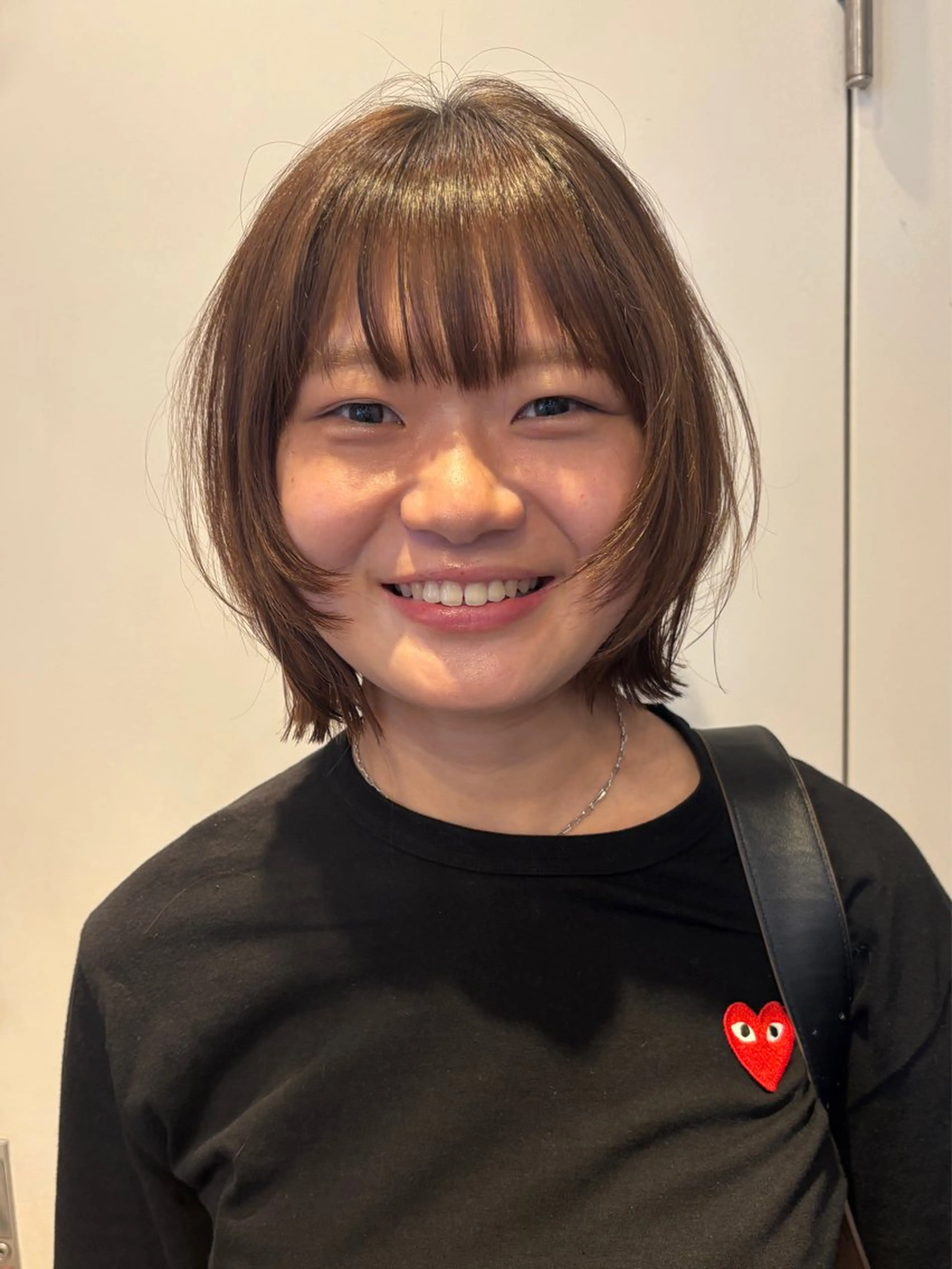 ミディアム カラー カット ヘアカラー トリートメント RIN/韓国ヘア レイヤーカットのヘアスタイル