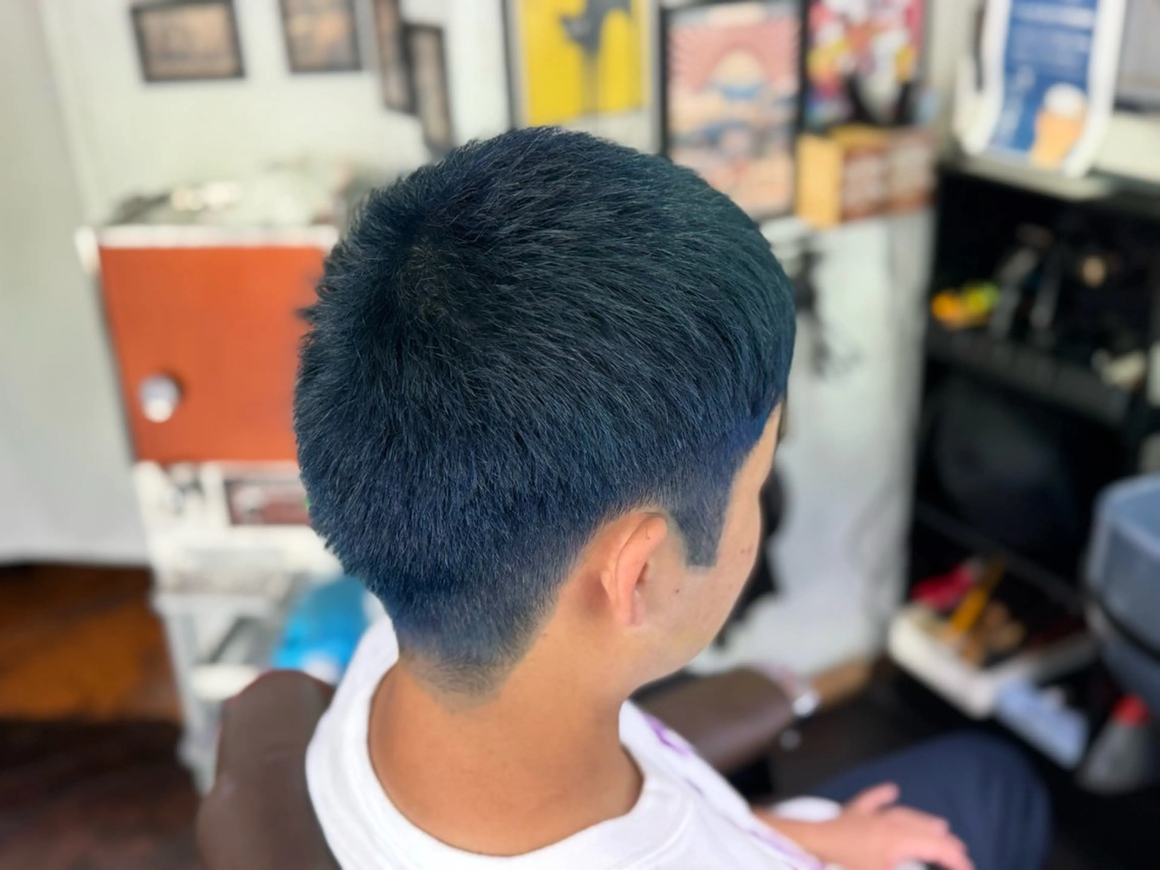 ショート カラー メンズ カット ヘアカラー パピプ理容室-三浦散髪倶楽部-所属・パピプ mitsuのヘアスタイル