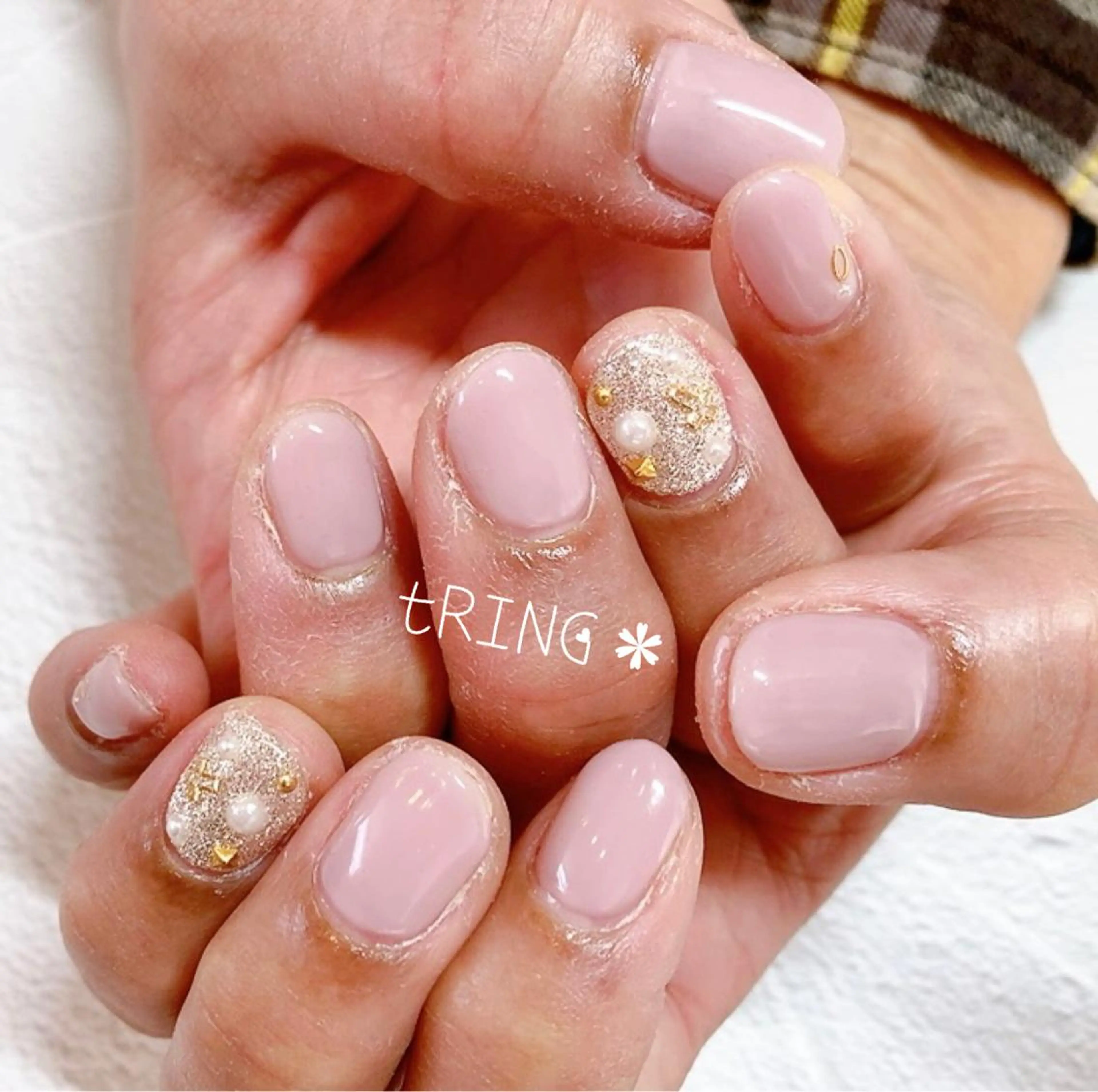 ネイル ハンドネイル tRING＊ しいの木台のネイルデザイン