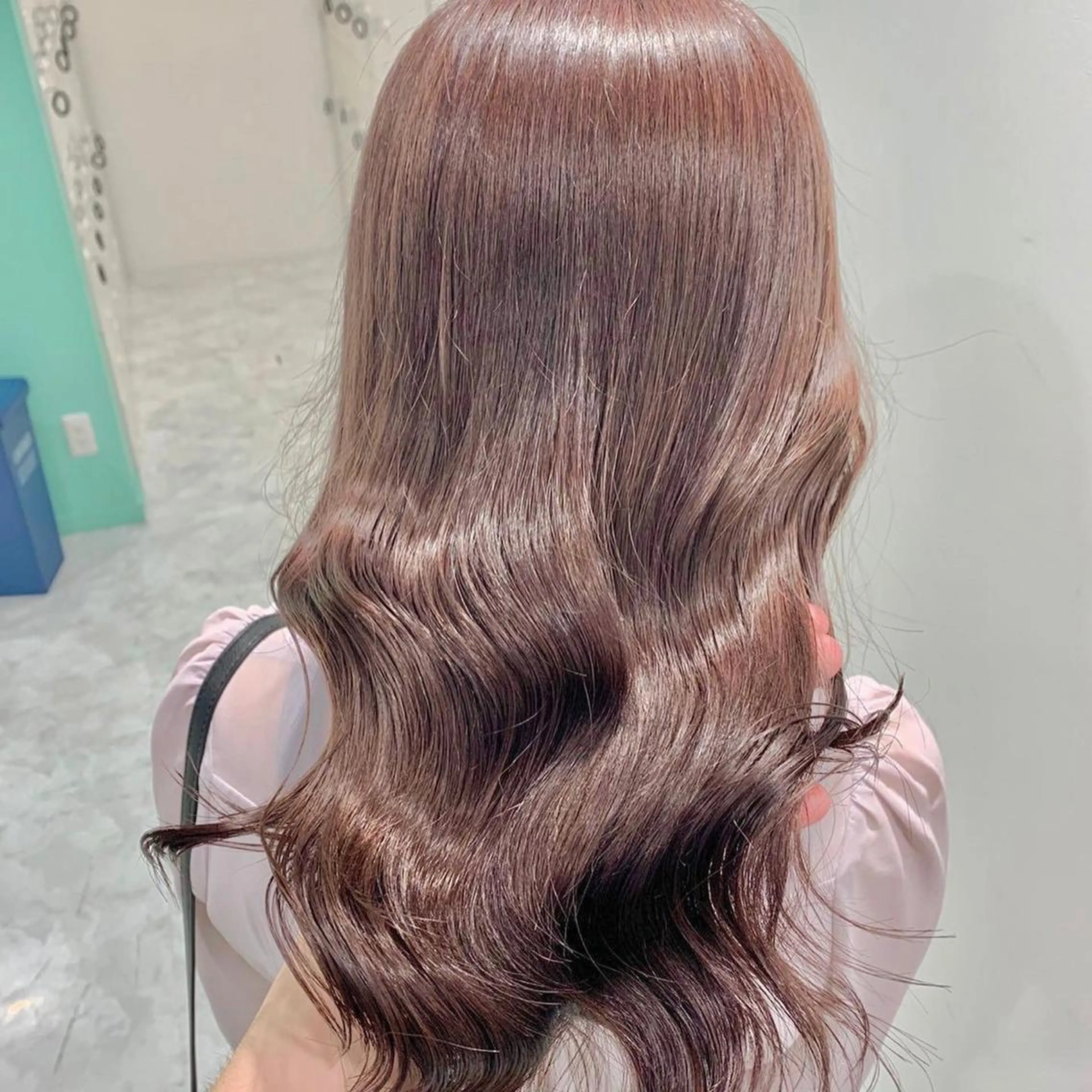 ロング カラー ヘアカラー トリートメント ヘッドスパ ヘアセット ベージュカラー💖 やすひろのヘアスタイル