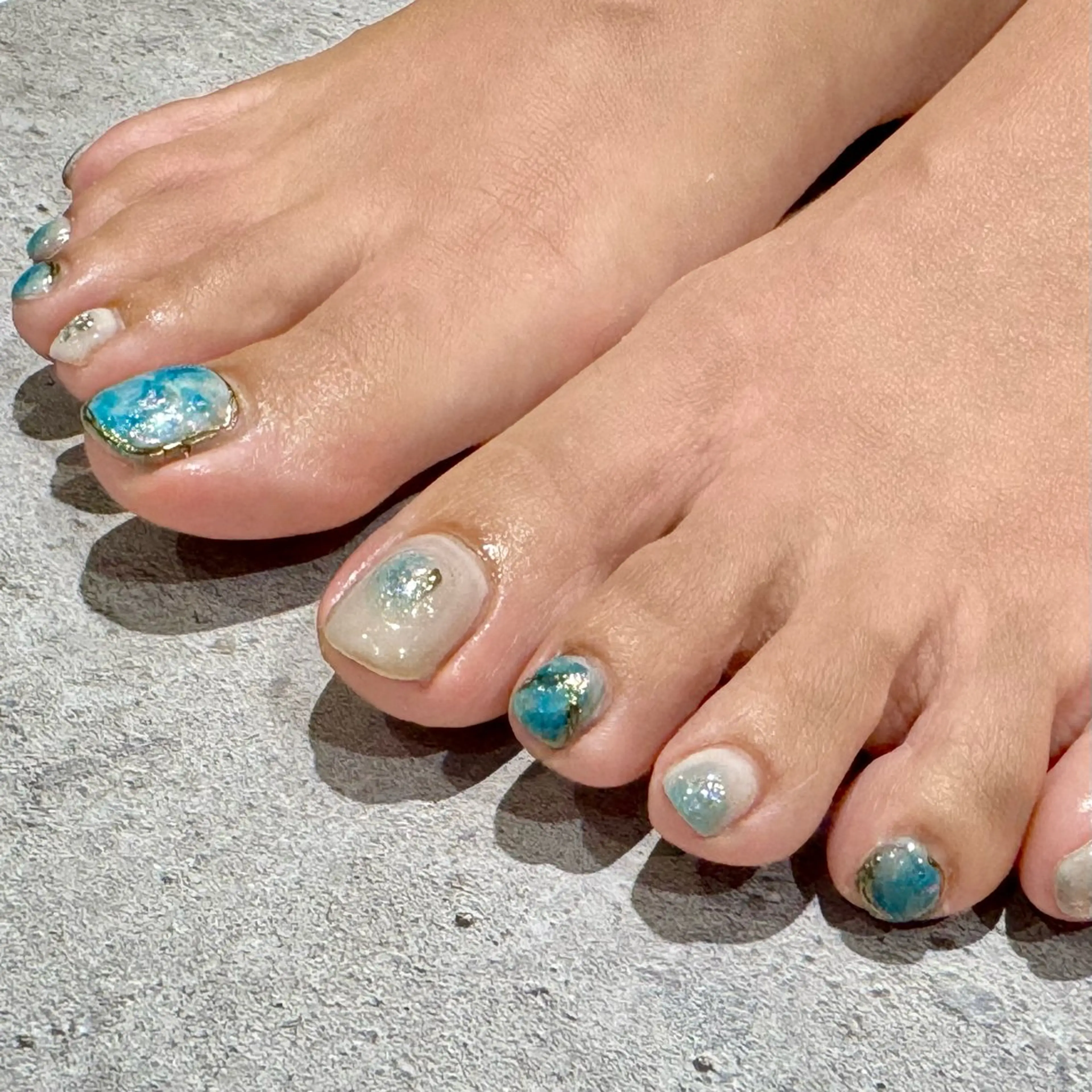 ネイル フットネイル 持ち込み EARTH浦添店 村吉のネイルデザイン