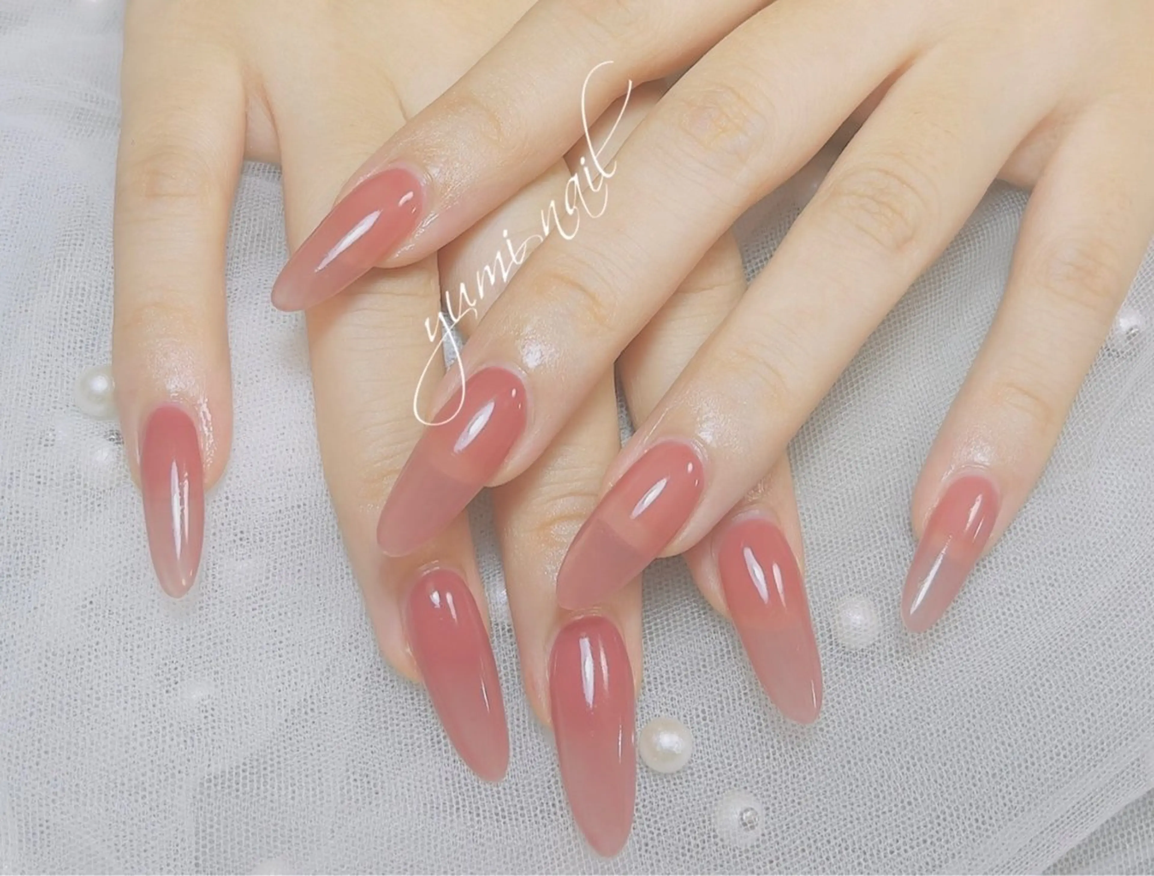 ネイル 𝐲𝐮𝐦𝐢🎀 長さ出しデザイン専門のネイルデザイン