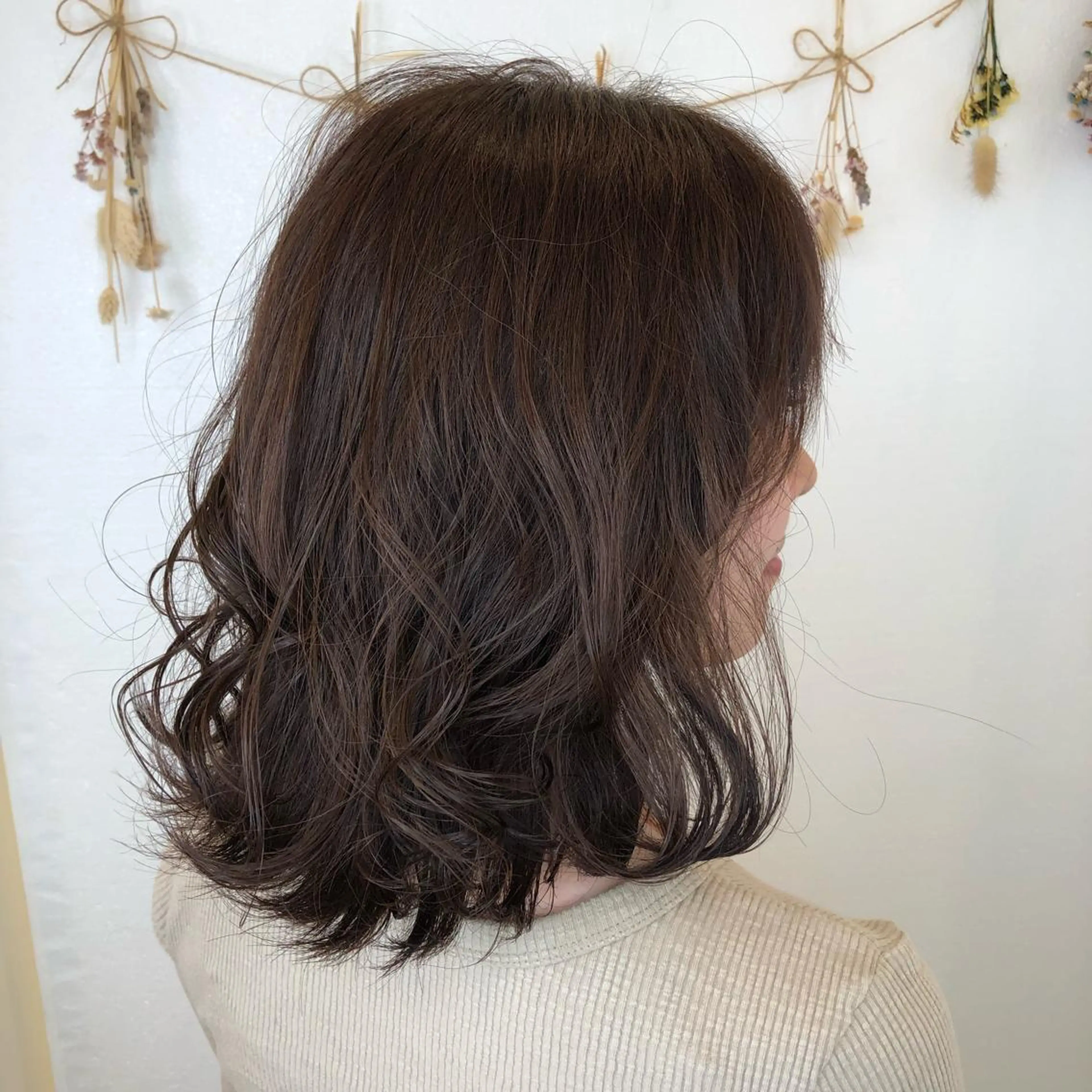 ミディアム ハイライト 石橋 瑞穂のヘアスタイル