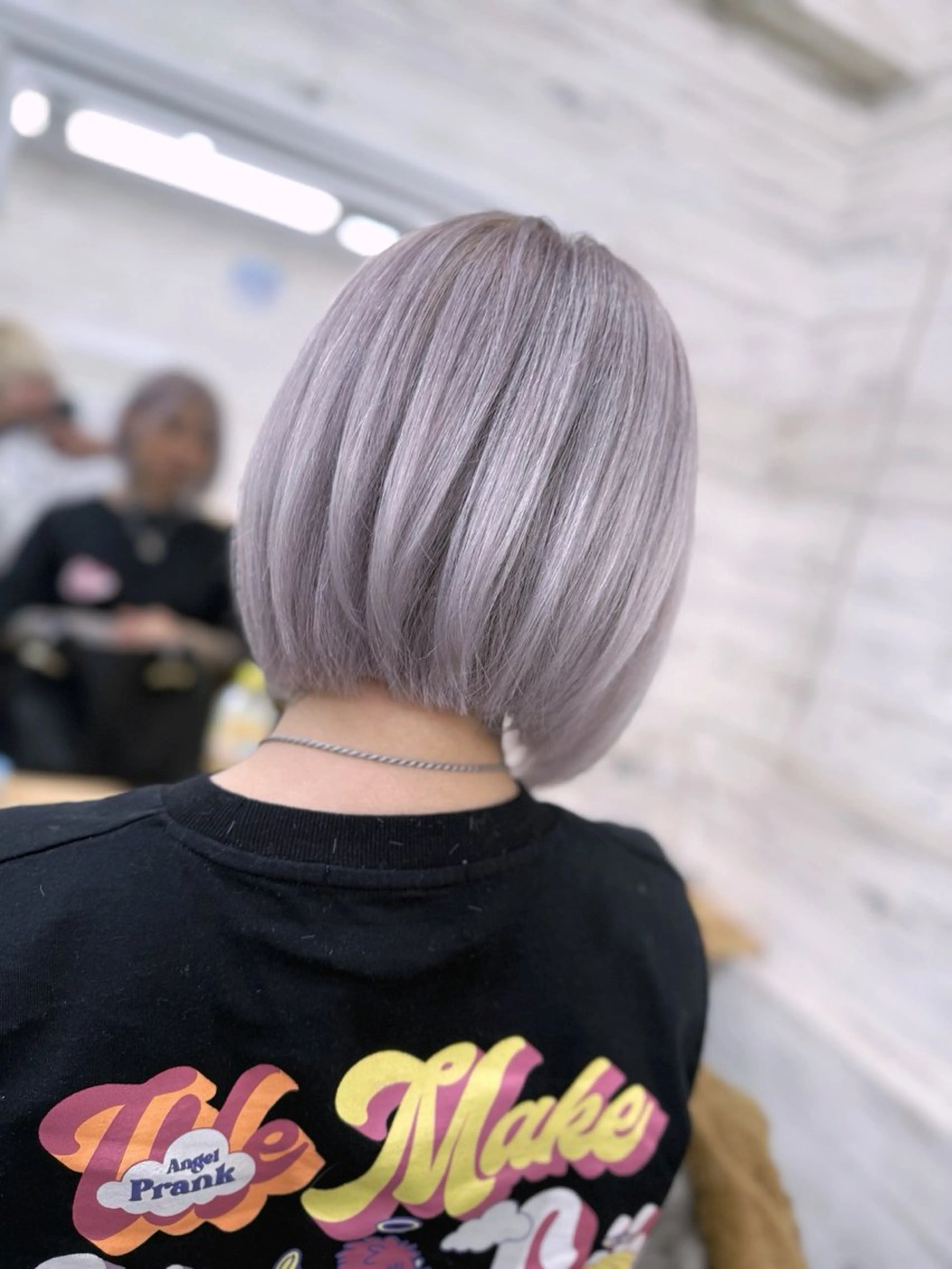 ミディアム ボブ カット ヘアカラー 北沢 隆のヘアスタイル