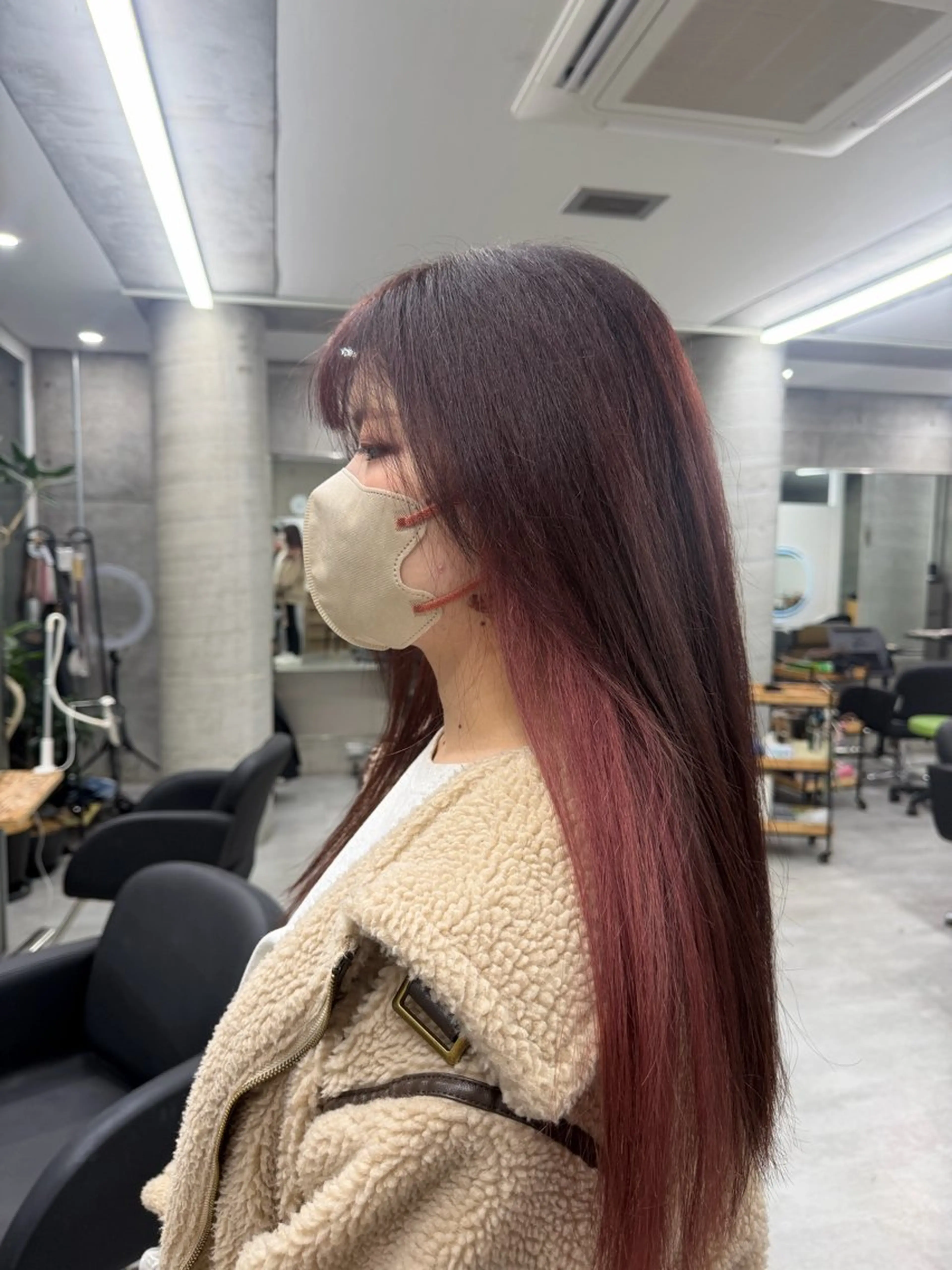 ロング カラー カット ヘアカラー トリートメント Kotoko🖤/海 外/バレイヤージュのヘアスタイル