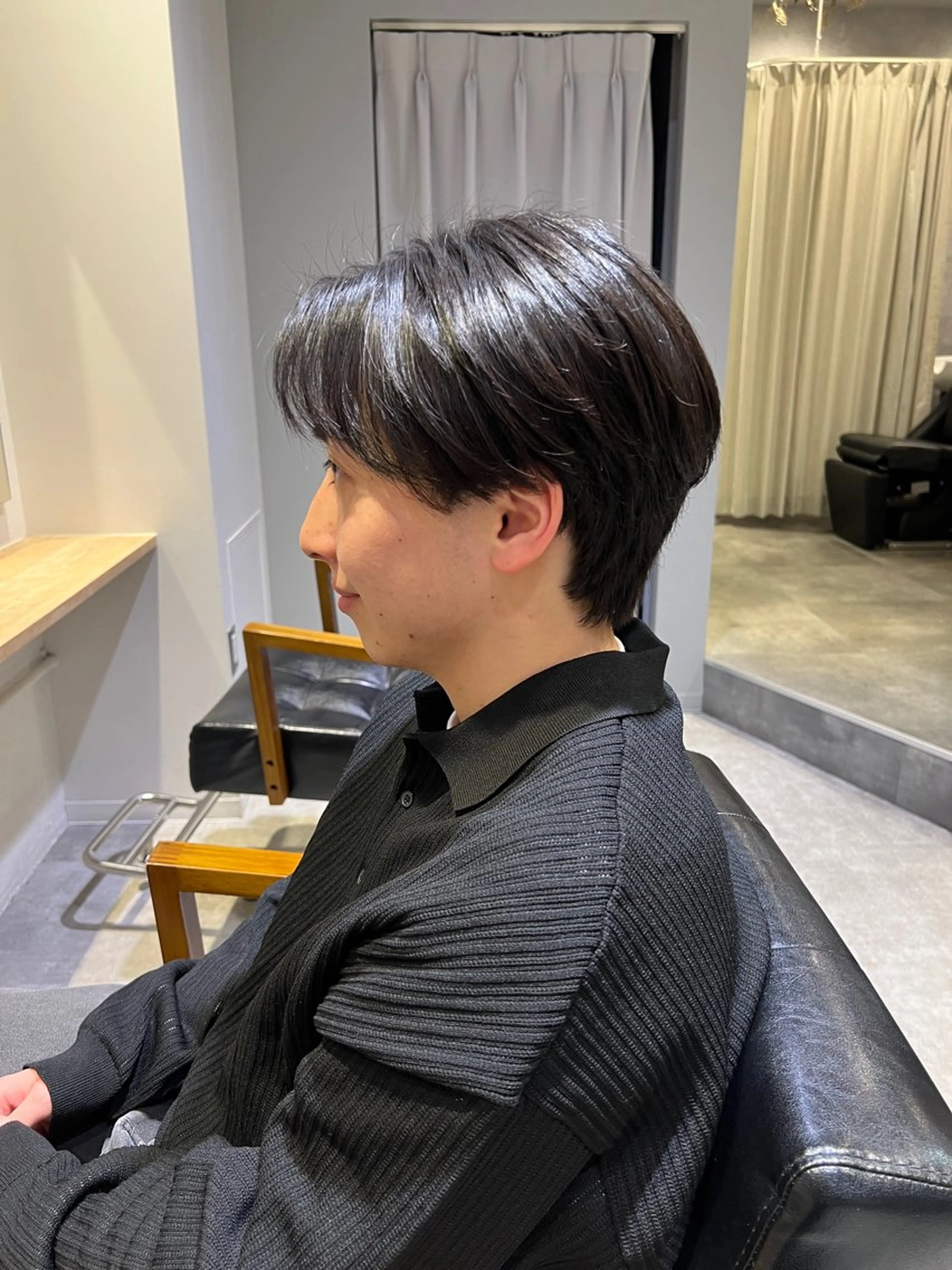 メンズ メンズ韓国風 🫧三浦 未流/ ボブ/イヤリングのヘアスタイル