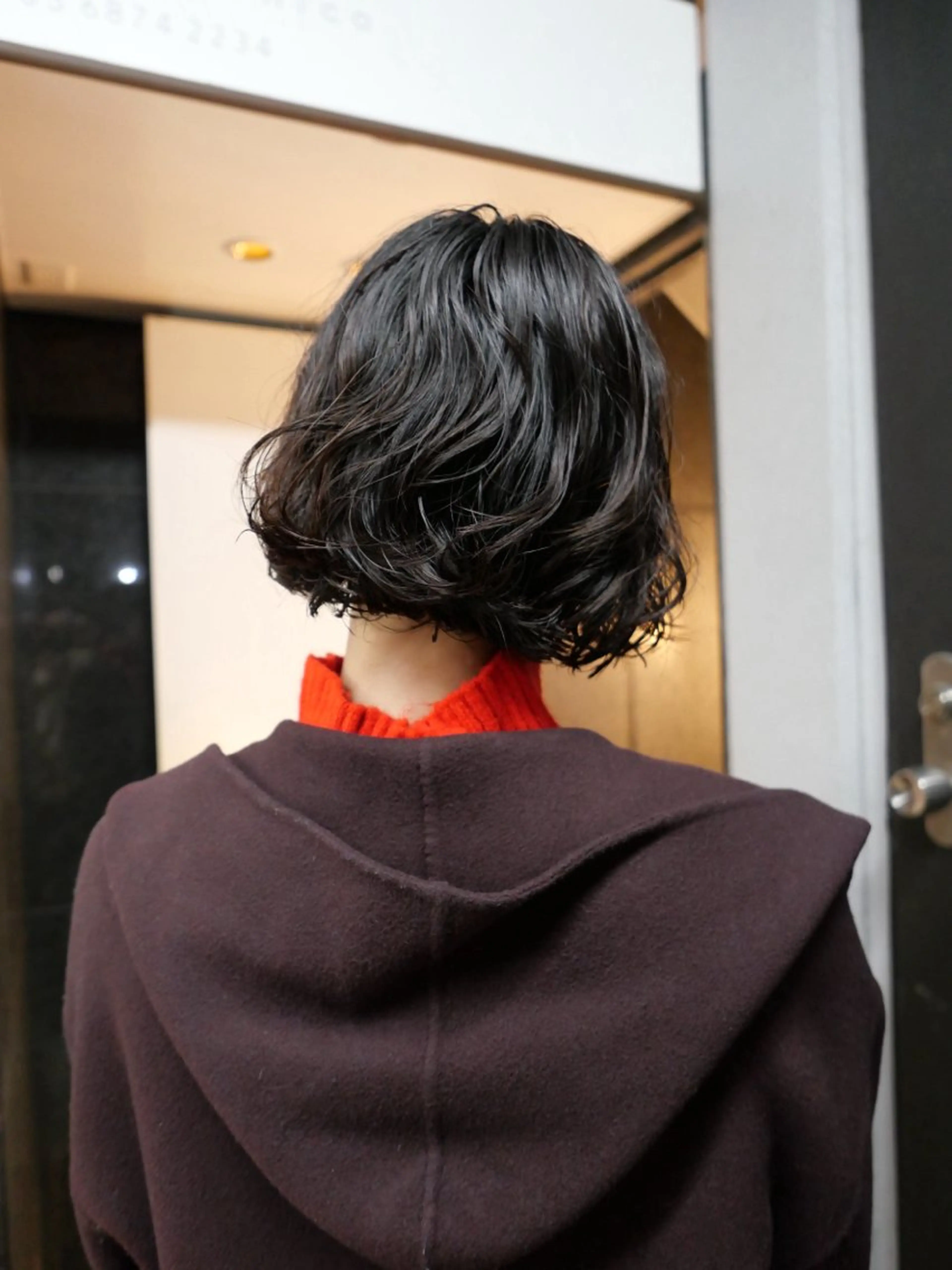 ショート カラー パーマ ボブ トリートメント ニュアンスパーマ カット ヘアカラー パーマ トリートメント 🌿ボブ パーマ高橋啓太🌿のヘアスタイル