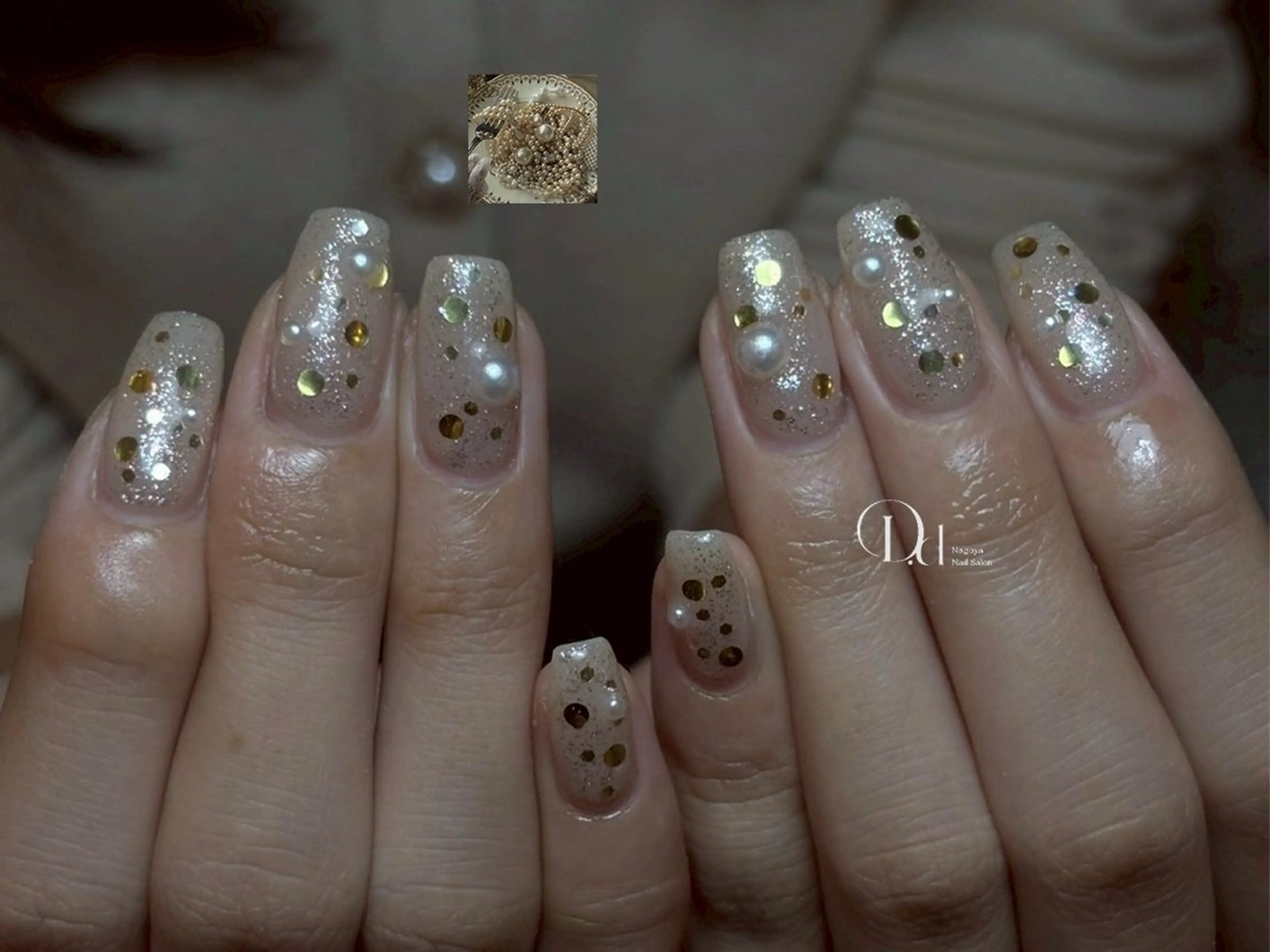 ネイル 長さ出し ジェルネイル 韓国ネイル マグネットネイル 持ち込み ハンドネイル D.d Harukaのネイルデザイン