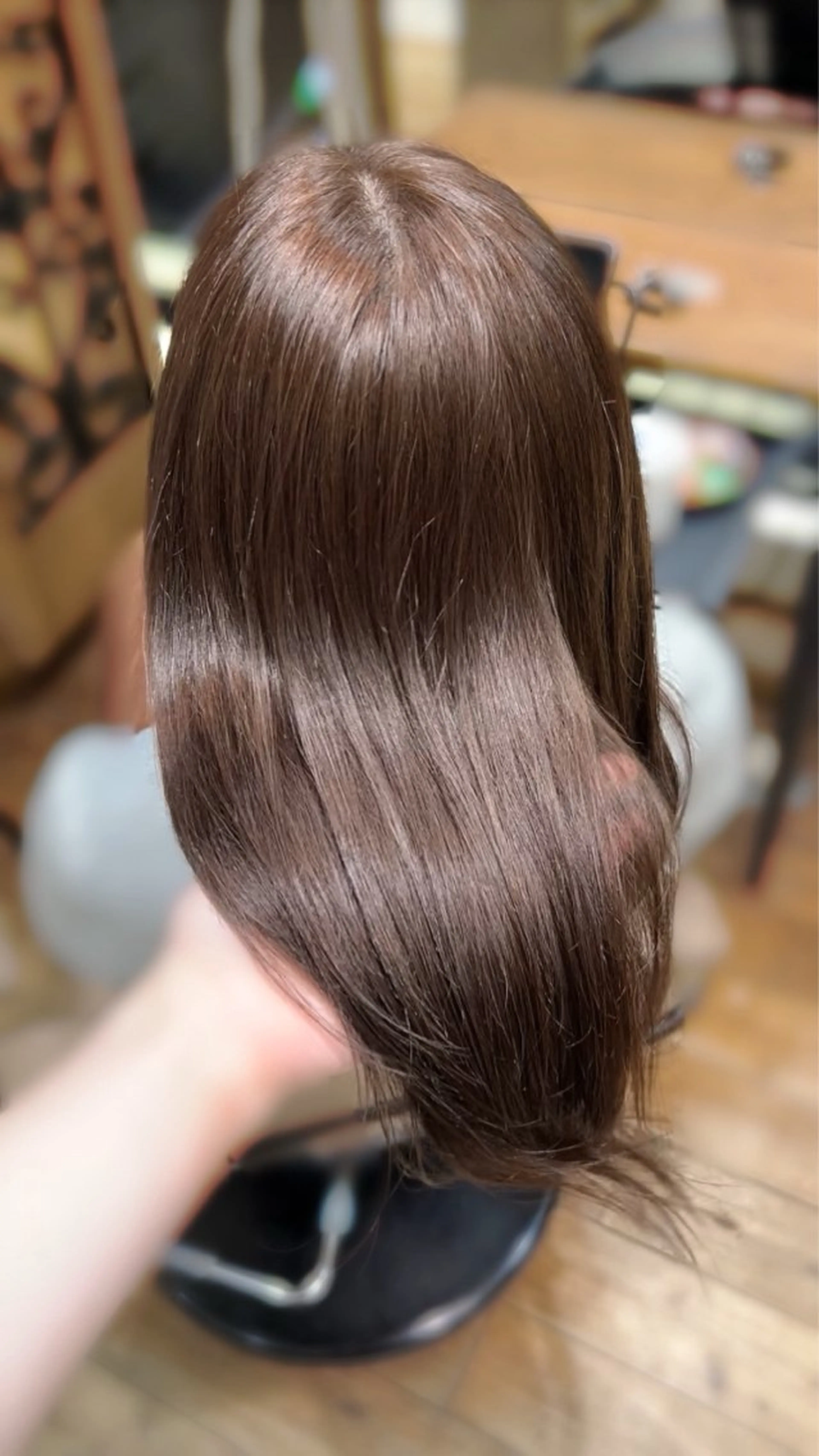 セミロング カラー ベージュカラー ヘアカラー トリートメント AFLOAT RUVUA Smart Salon所属・韓国ヘア🎀/ツヤ髪 /アレンジ/めぐみのヘアスタイル