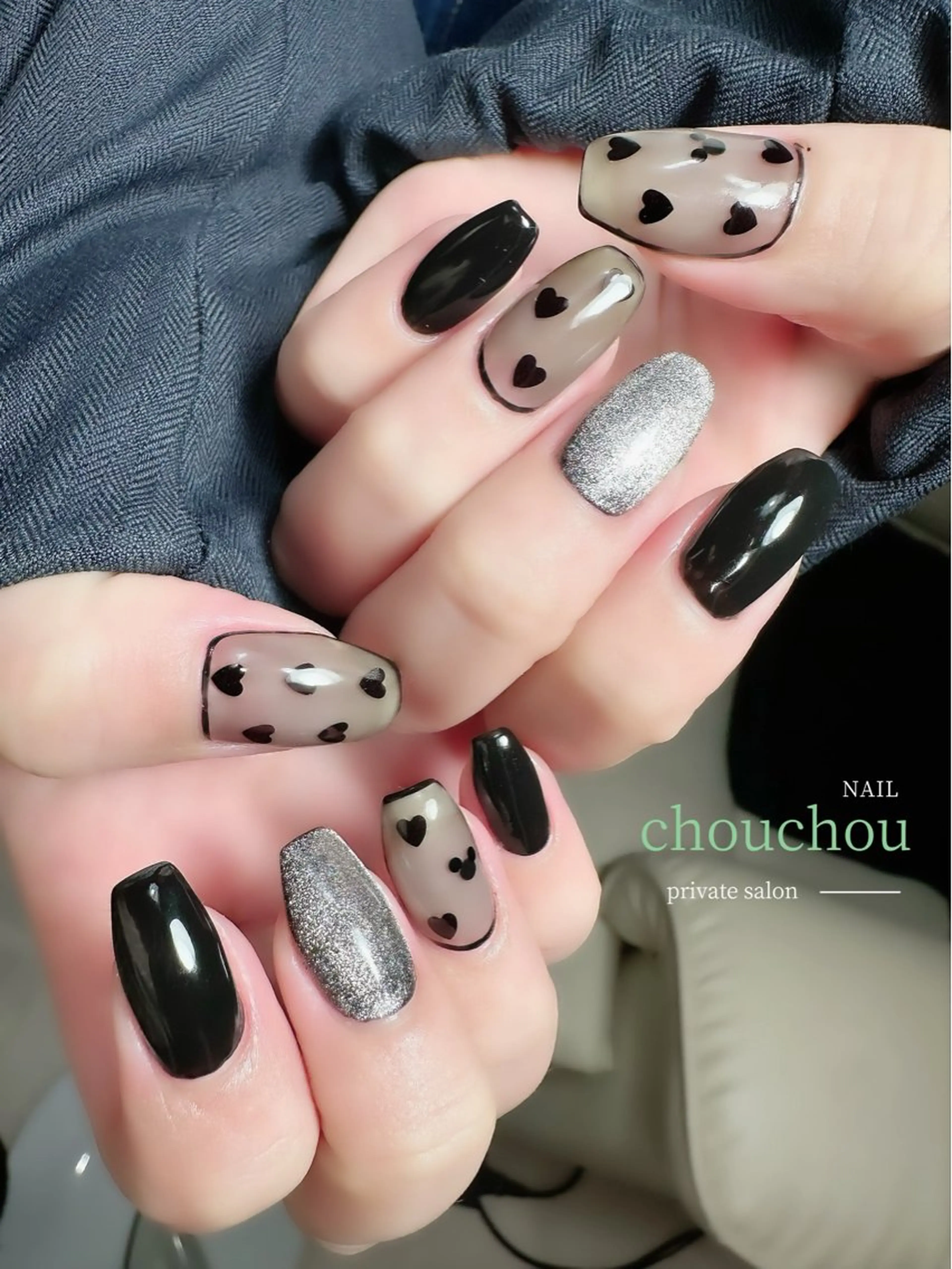 ネイル マグネットネイル ネイルサロン CHOUCHOUのネイルデザイン