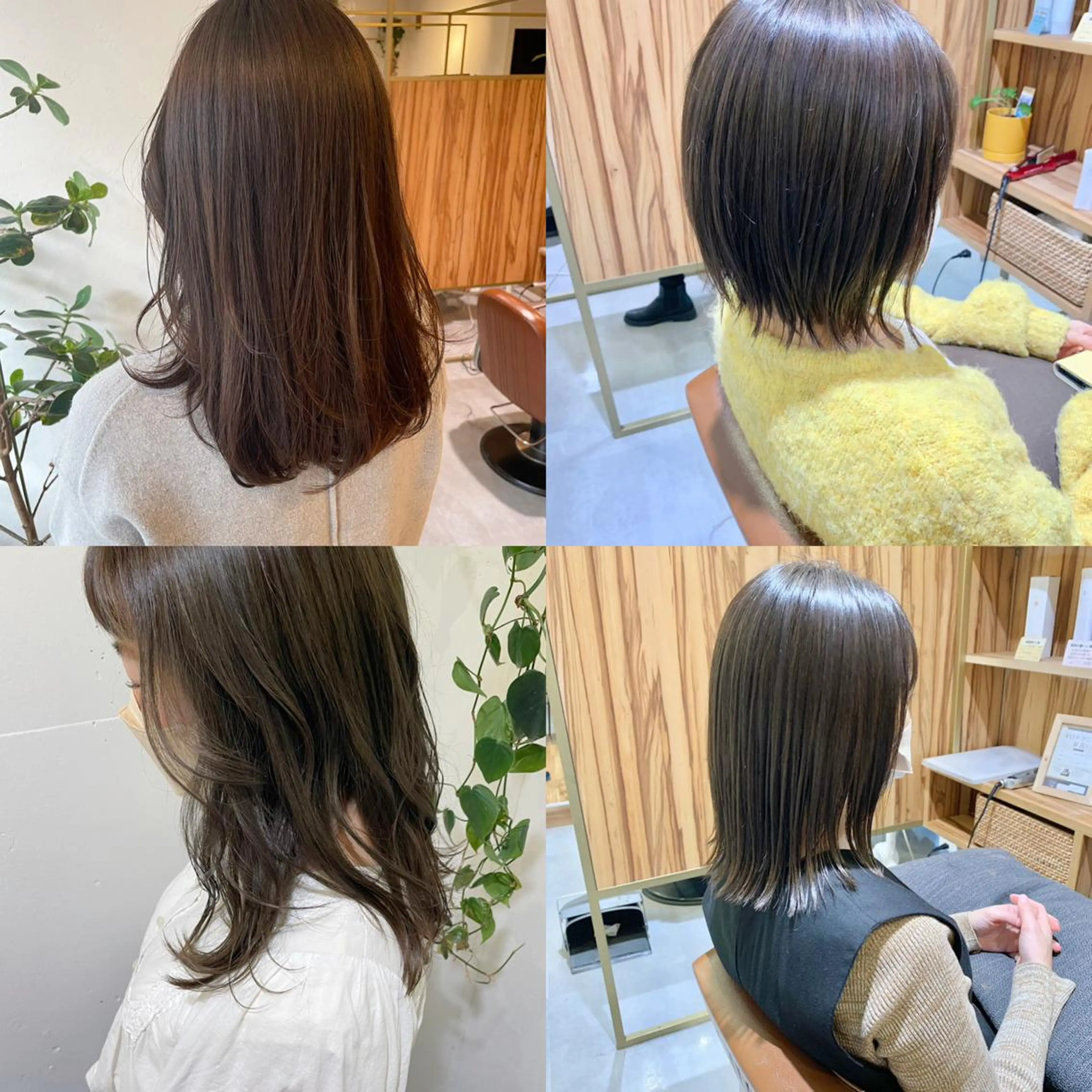 ミディアム aria足立 美緒のヘアスタイル