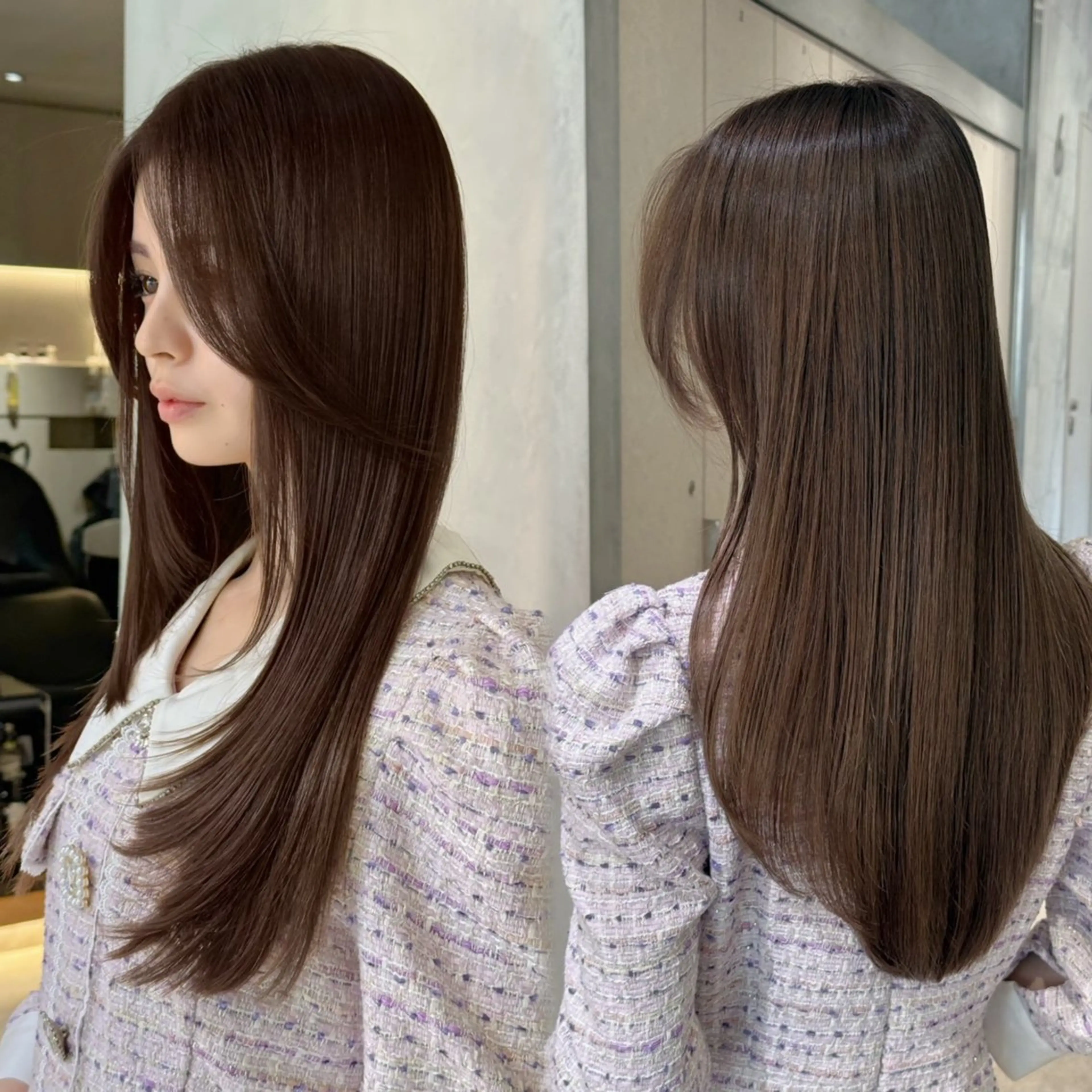 【💞2月限定💞】髪質改善"巻ける"縮毛矯正✨️➕似合わせカット➕内部補修トリートメント🫧超音波アイロン付き🌿の写真