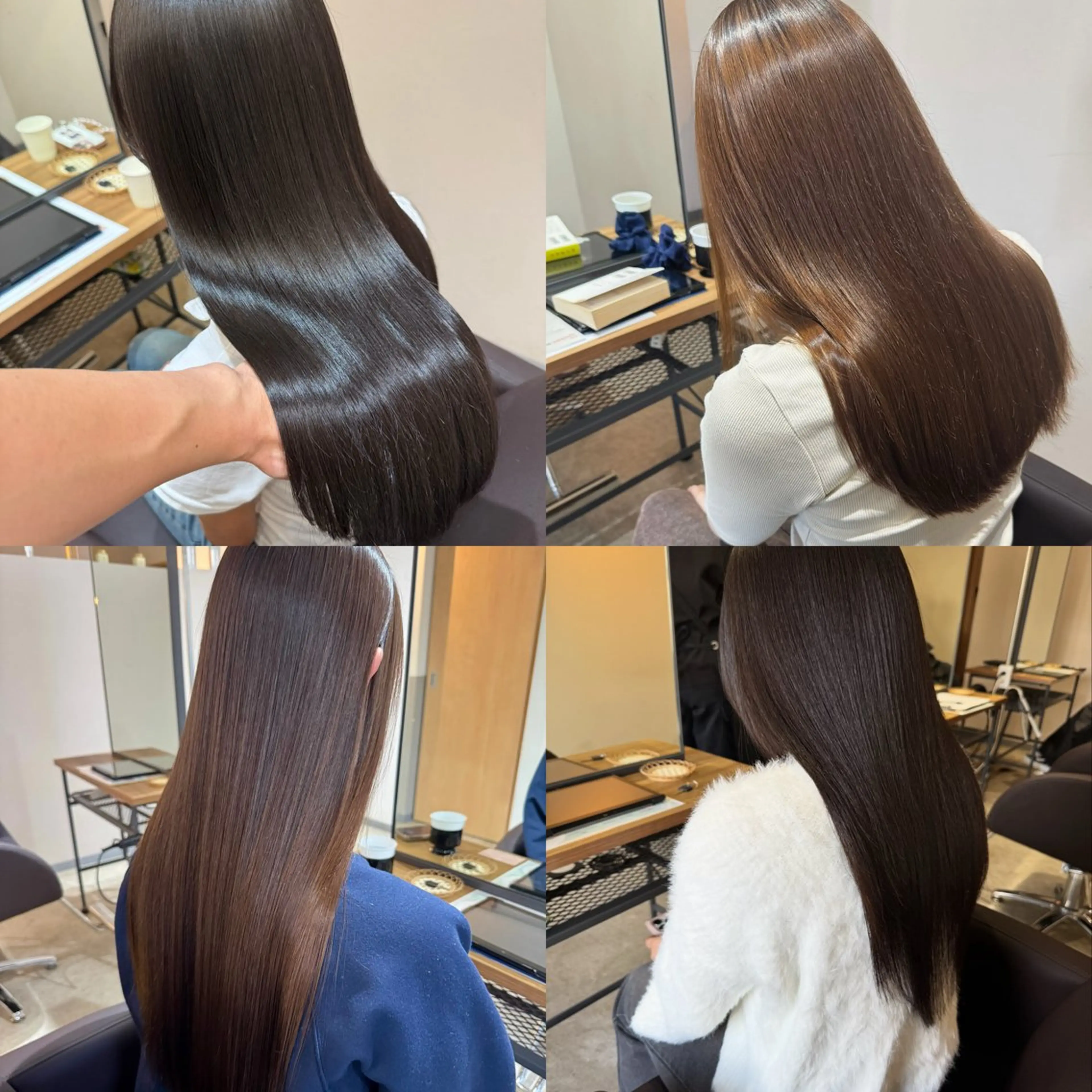 セミロング ボブ 韓国風ヘア レイヤーカット 縮毛矯正 ✨髪質改善美髪矯正✨ ボブ/韓国レイヤー✨のヘアスタイル