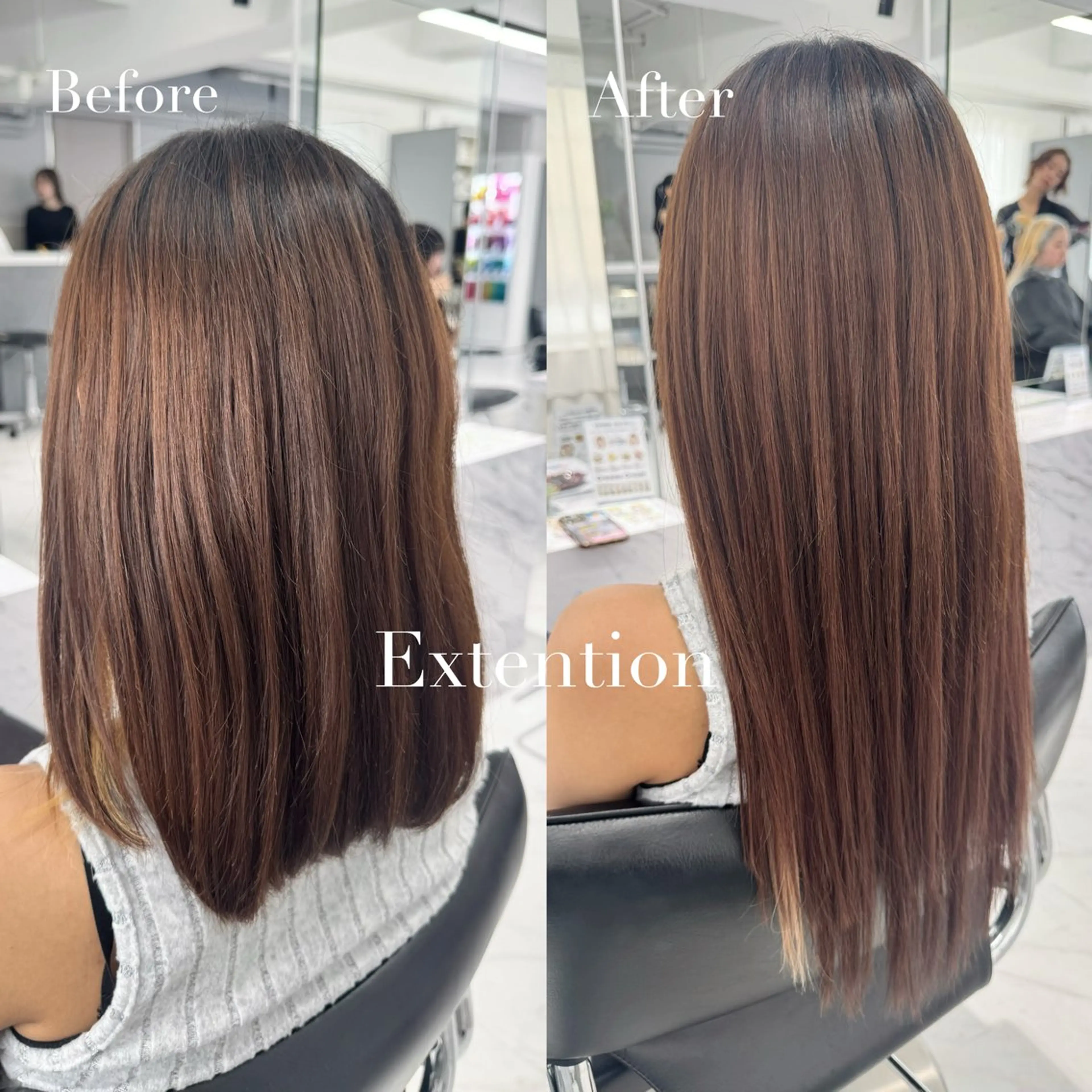 【新規限定】シールエクステ90本（45cm）💎馴染ませカット付✨️人毛100%⭐️の写真